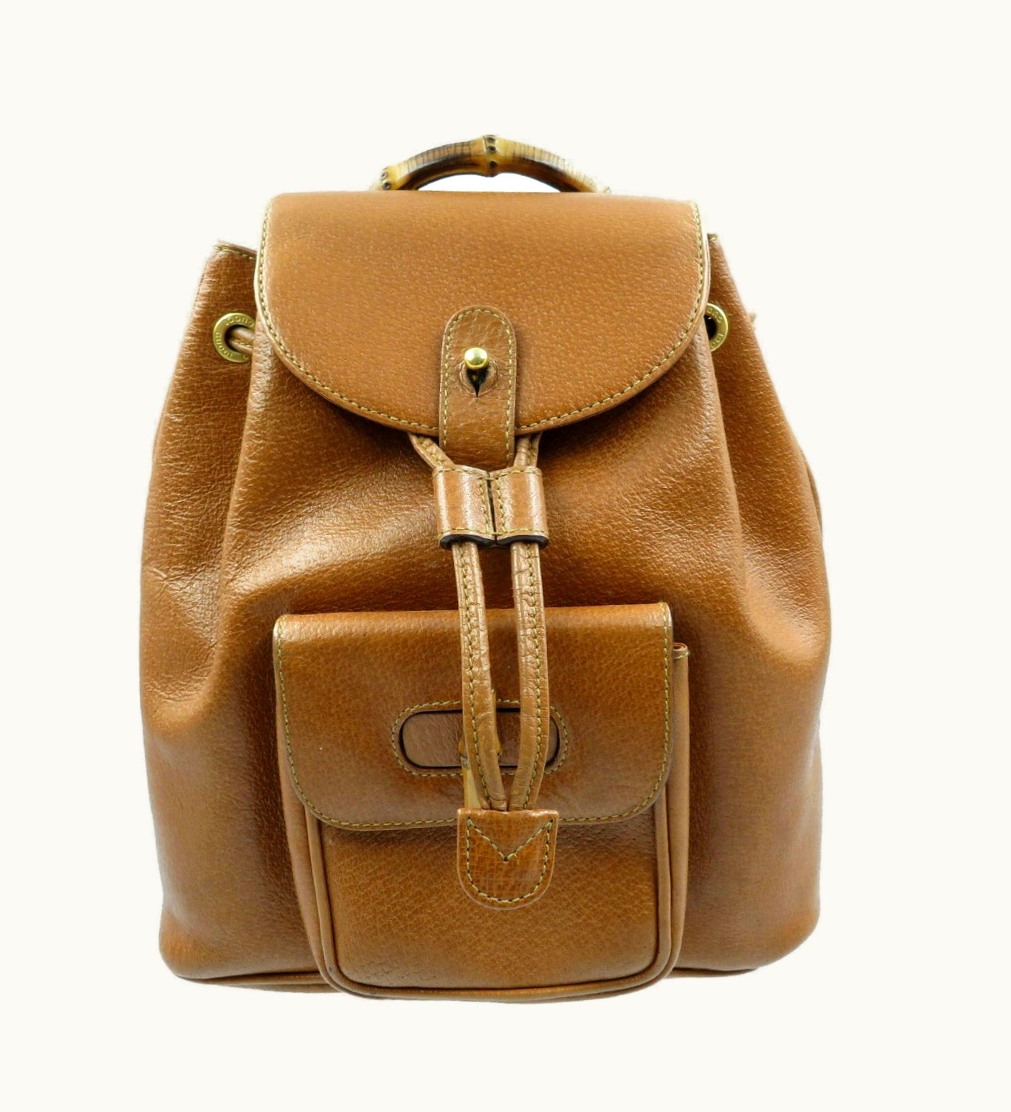 Gucci Gucci Bamboo Leather Brown 03 2265 0030 Mini Rucksack Backpack Bag 0045 Gucci