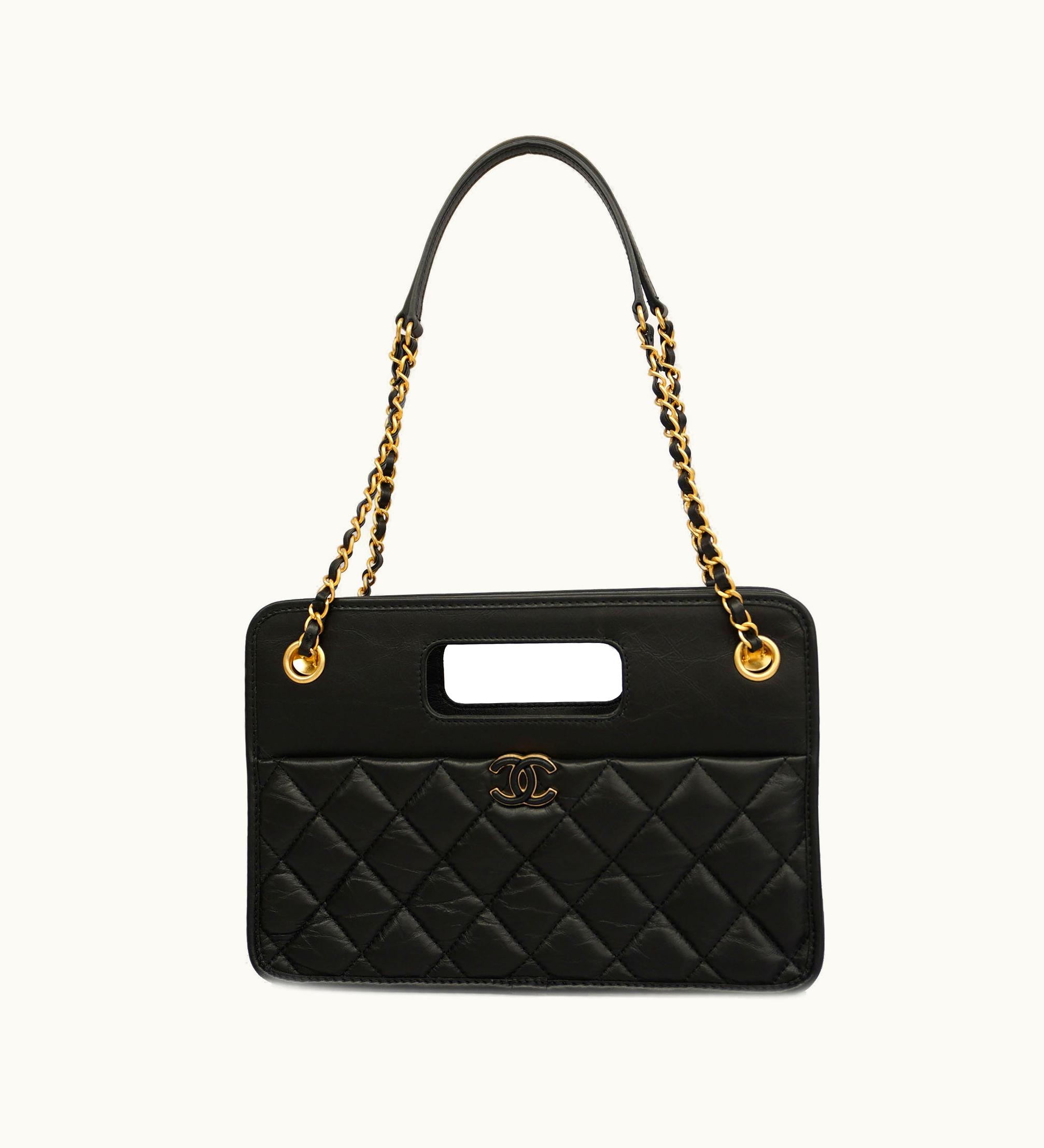 Chanel Chanel Matelasse Chain Shoulder Lambskin Women's Leather Shoulder Bag Black