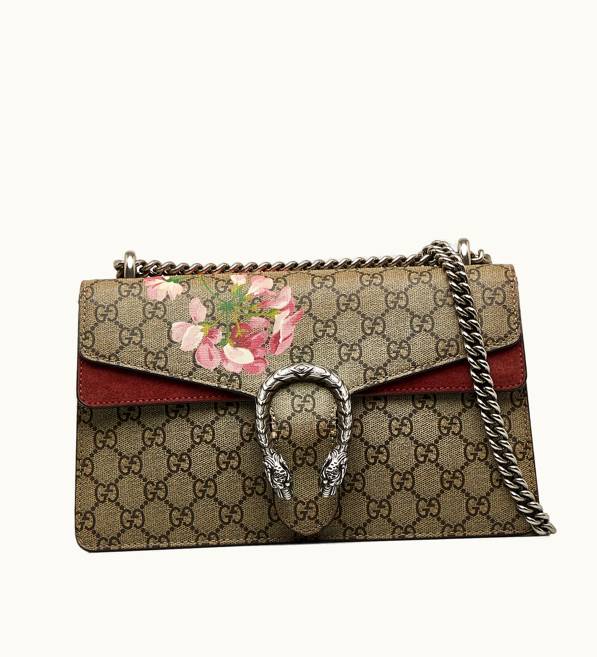 Gucci Gucci Small GG Supreme Blooms Dionysus Shoulder Bag