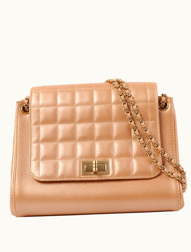 Chanel Chanel Around 2002 Made Chocolate Bar 2.55 Chain Bag Bronze