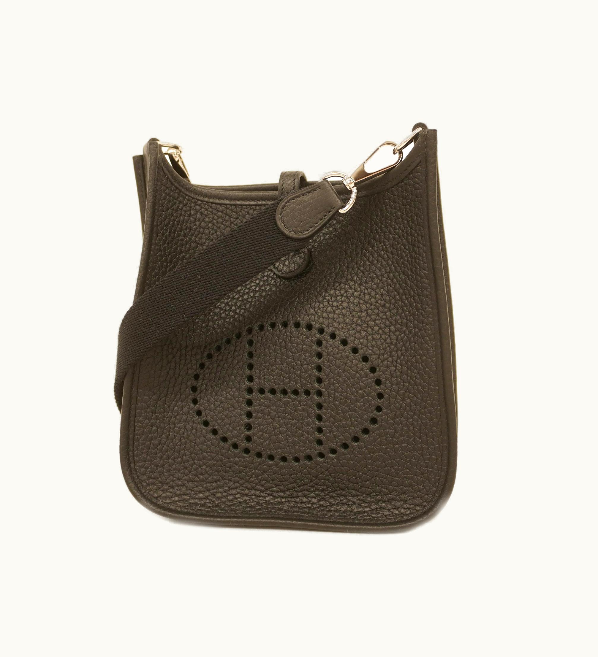 Hermès Hermès Evelyne Evelyne Tpm U Stamp Women's Shoulder Bag Black