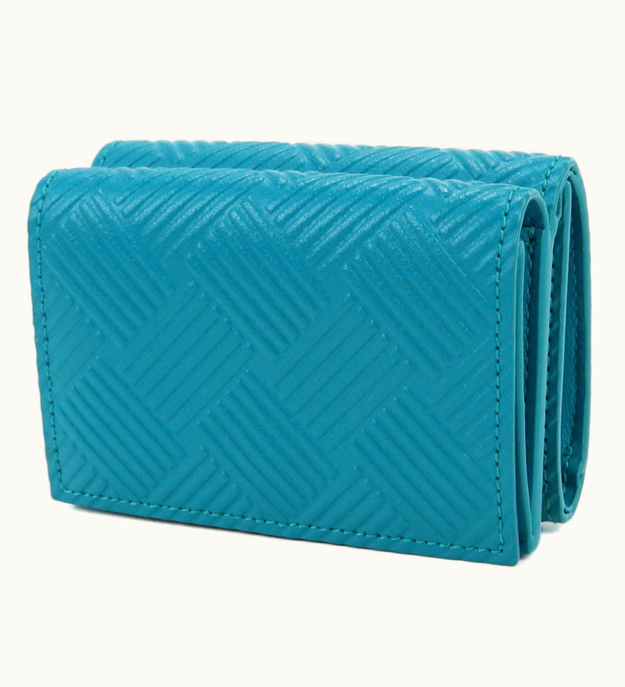 Bottega Veneta Bottega Veneta Mini Wallet Cardholder Unisex Blue