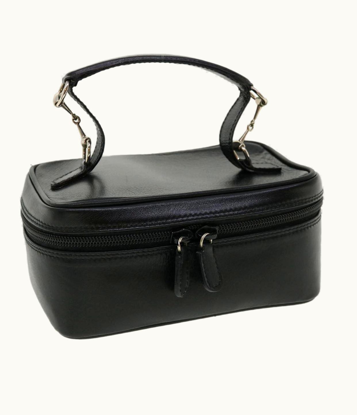 Gucci Gucci Vanity Cosmetic Pouch Leather Black 032 270 0141