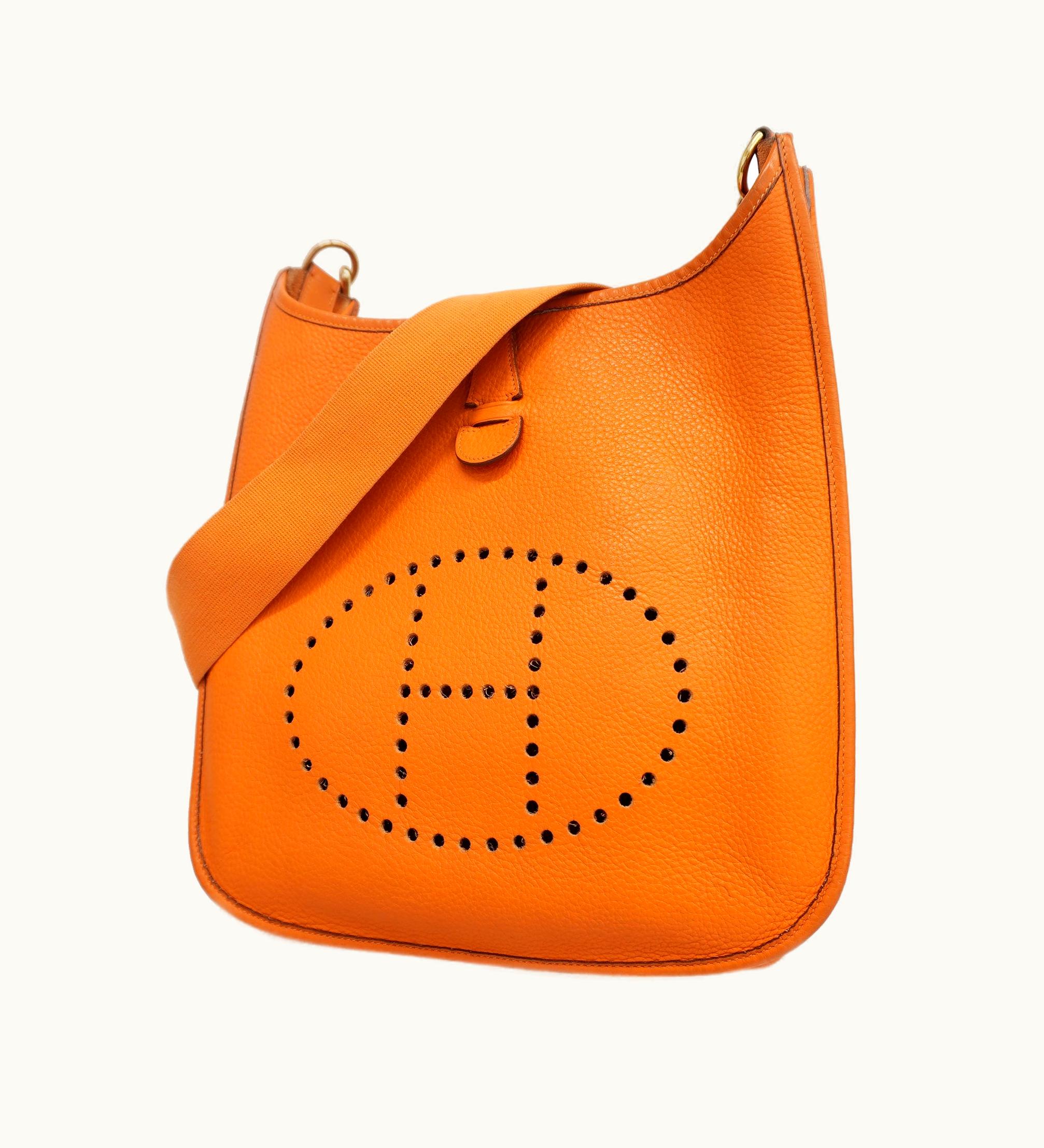 Hermès Hermès   Evelyne 1 F Stamp Women's Taurillon Clemence Leather Shoulder Bag