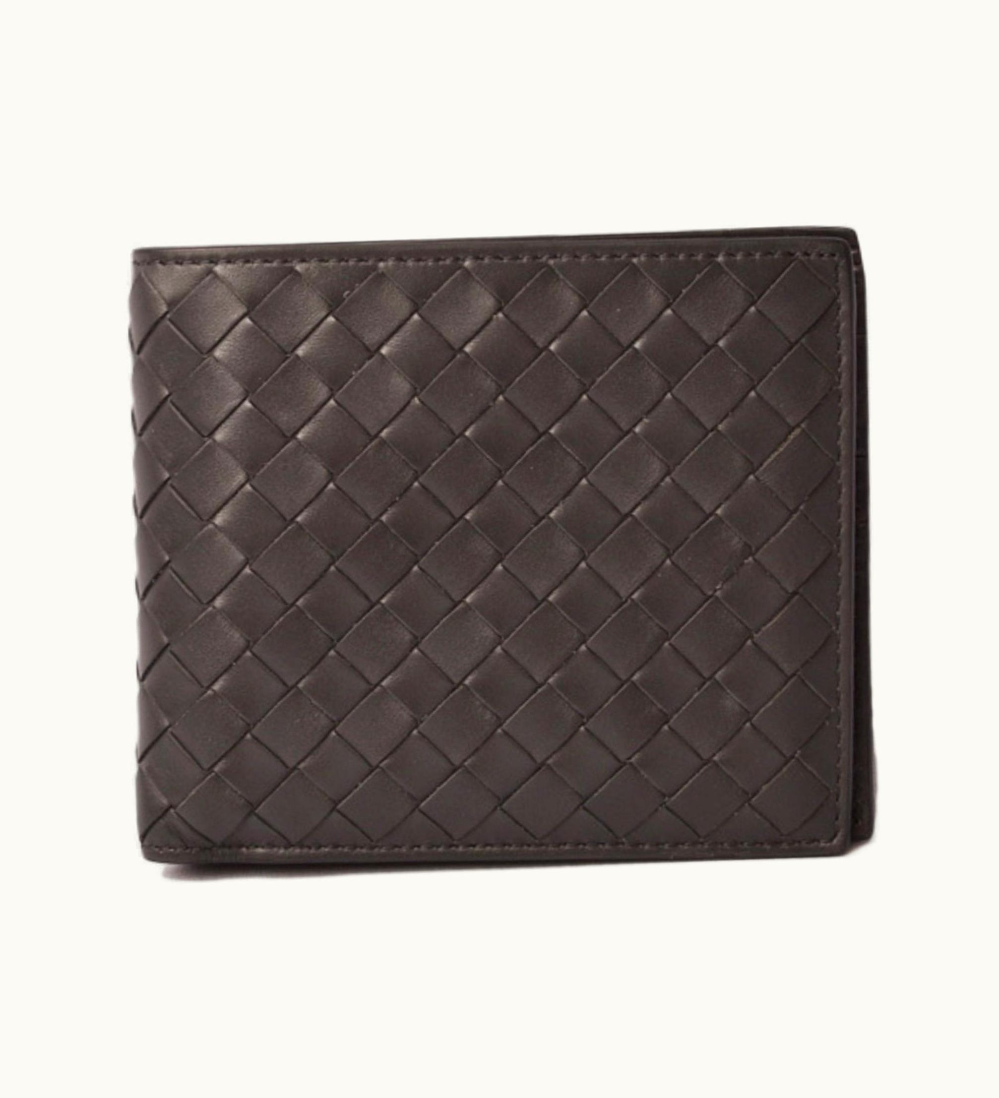 Bottega Veneta Bottega Veneta Wallet Bottega Veneta Folded Wallet Inlet Chart 113993 Dark Gray