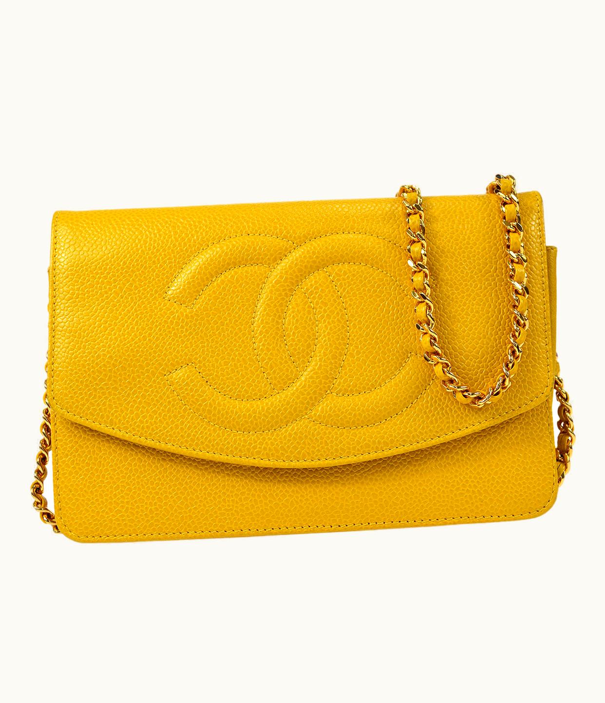 Chanel Chanel 1996-1997 Timeless Woc Yellow Caviar 48646