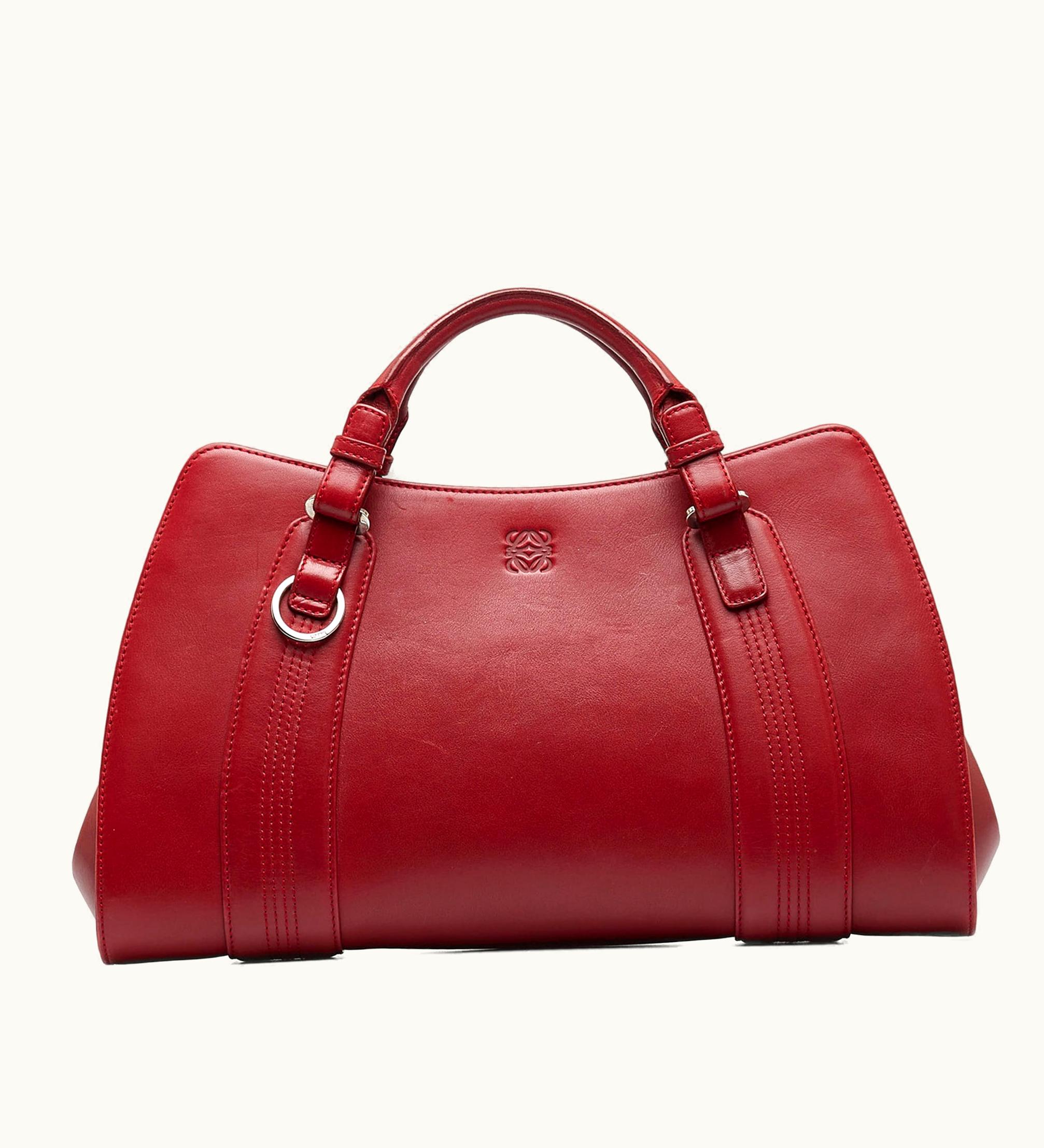 Loewe Loewe Anagram Handbag Classic Leather Tote Black