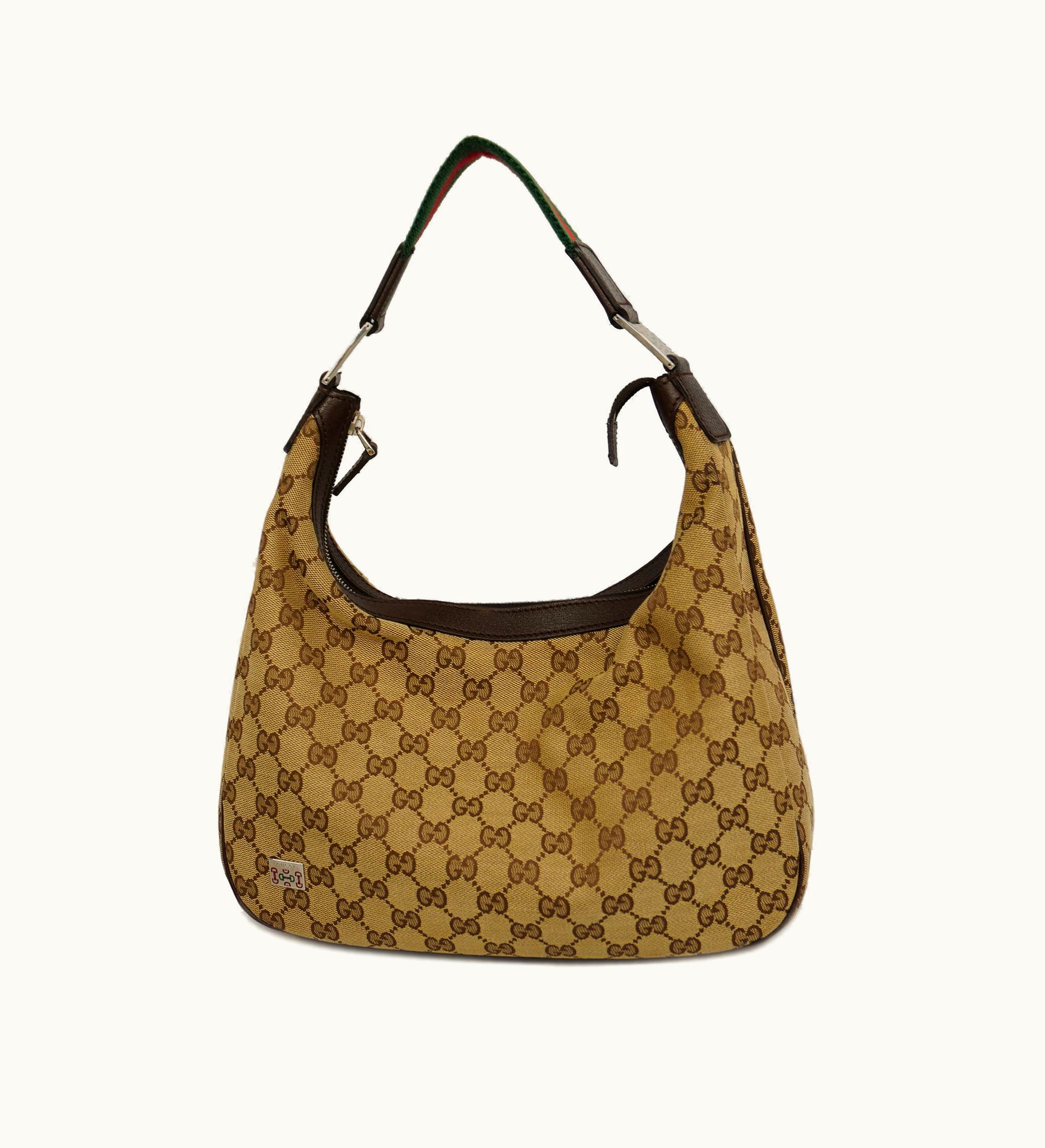 Gucci Gucci Sherry Line Shoulder Bag 145757 Women's GG Canvas Beige, Brown