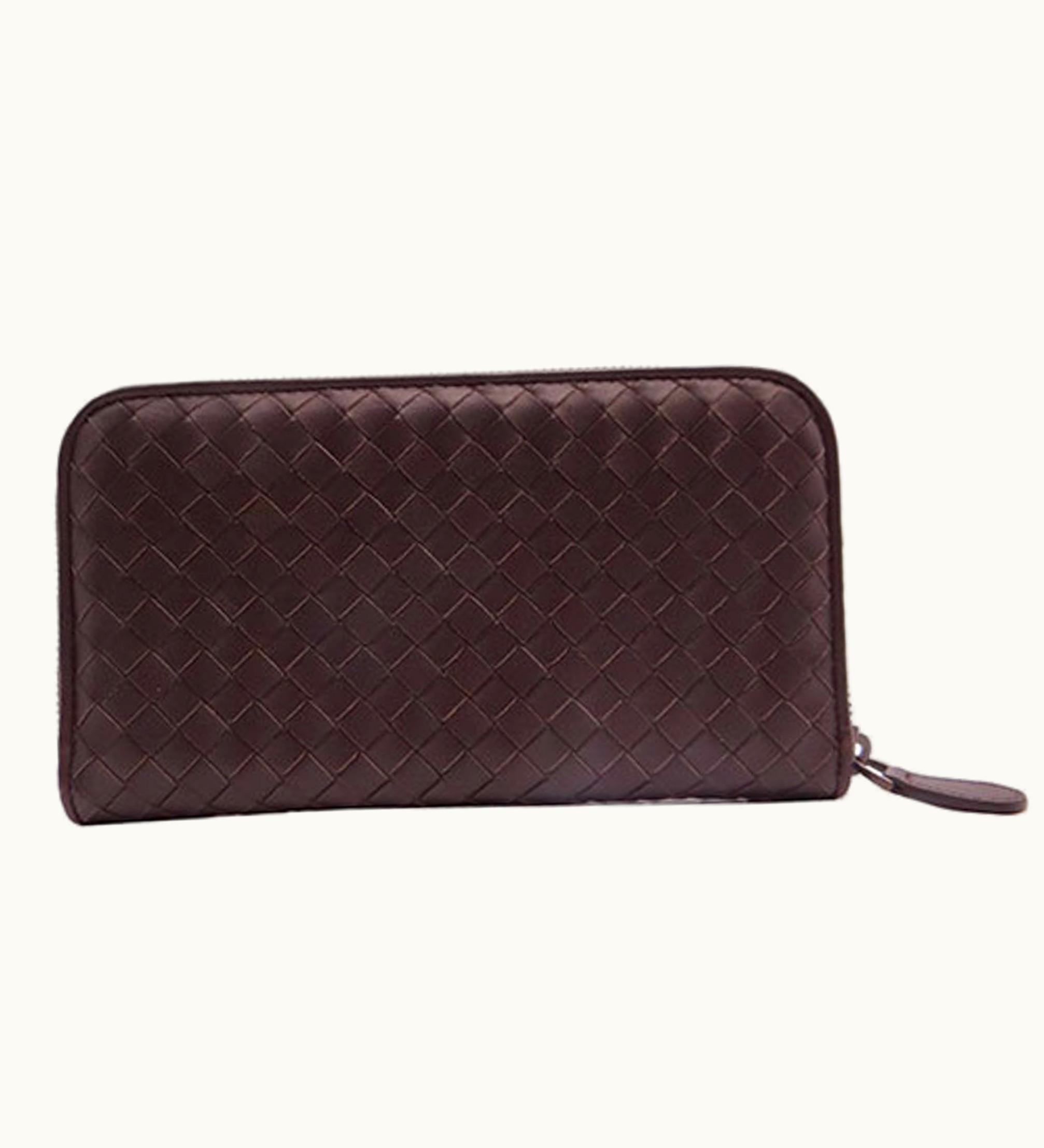 Bottega Veneta Bottega Veneta Bottegaveneta Wallet Women's Men's Long Leather Intrecciato Brown 114076 Cool Chic