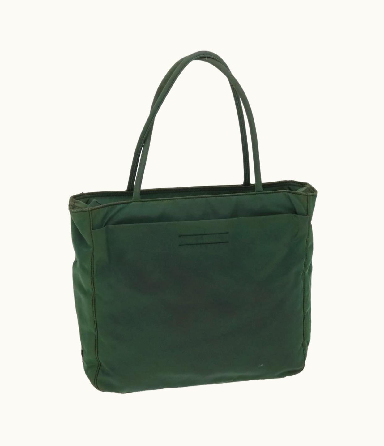 Prada Prada Nylon Green Hand Bag