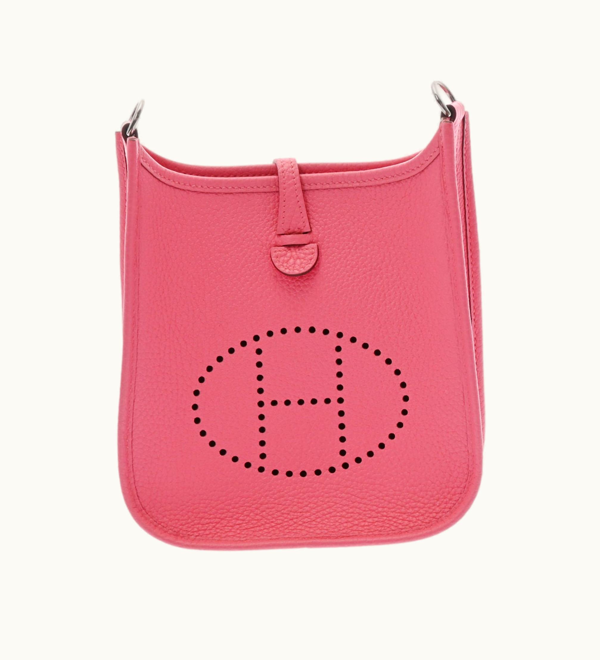 Hermès Hermès Evelyne Tpm Rose Azalee Rouge Pivoine Y Engraved [Around 2020] Ladies Taurillon Clemence Shoulder Bag