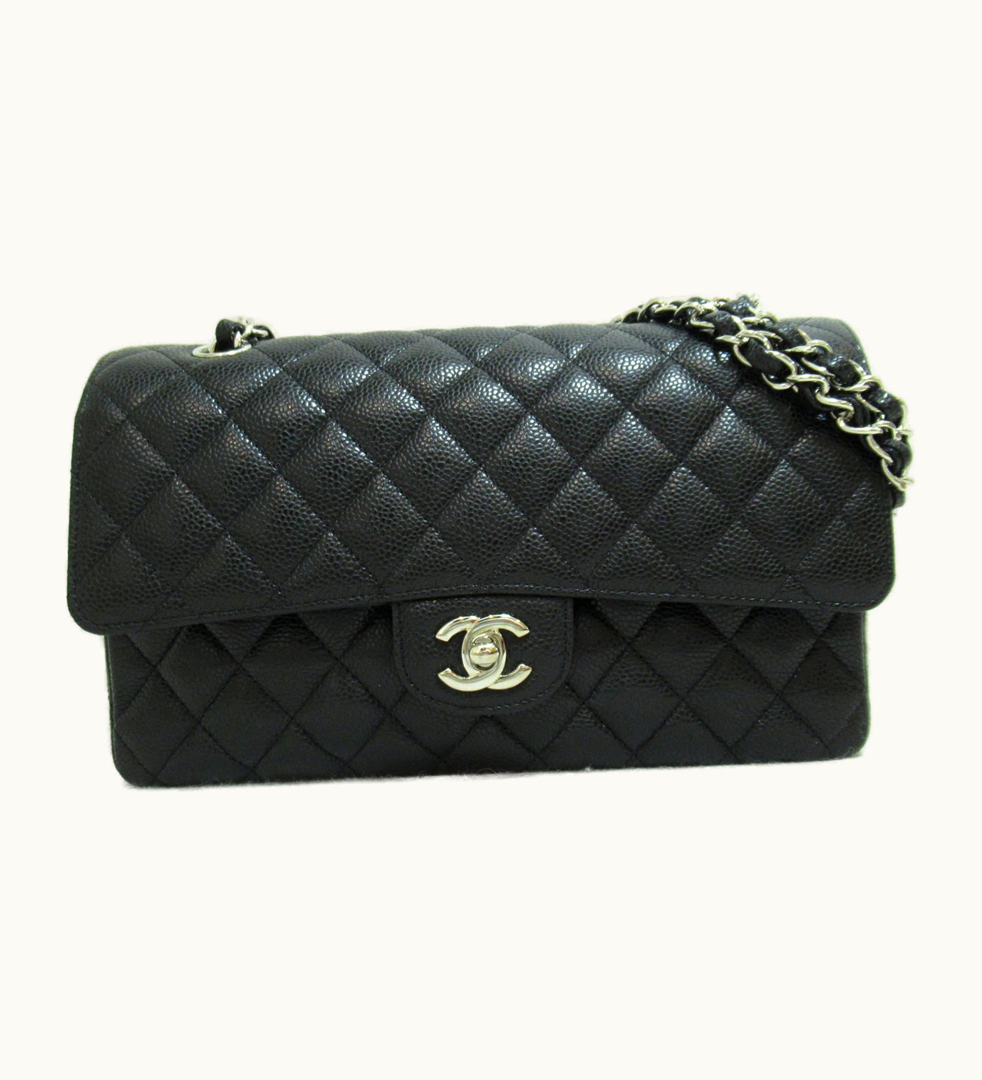 Chanel Chanel Matelasse W Flap Chainshoulder Back Black Caviar Skin [Grained Calf]