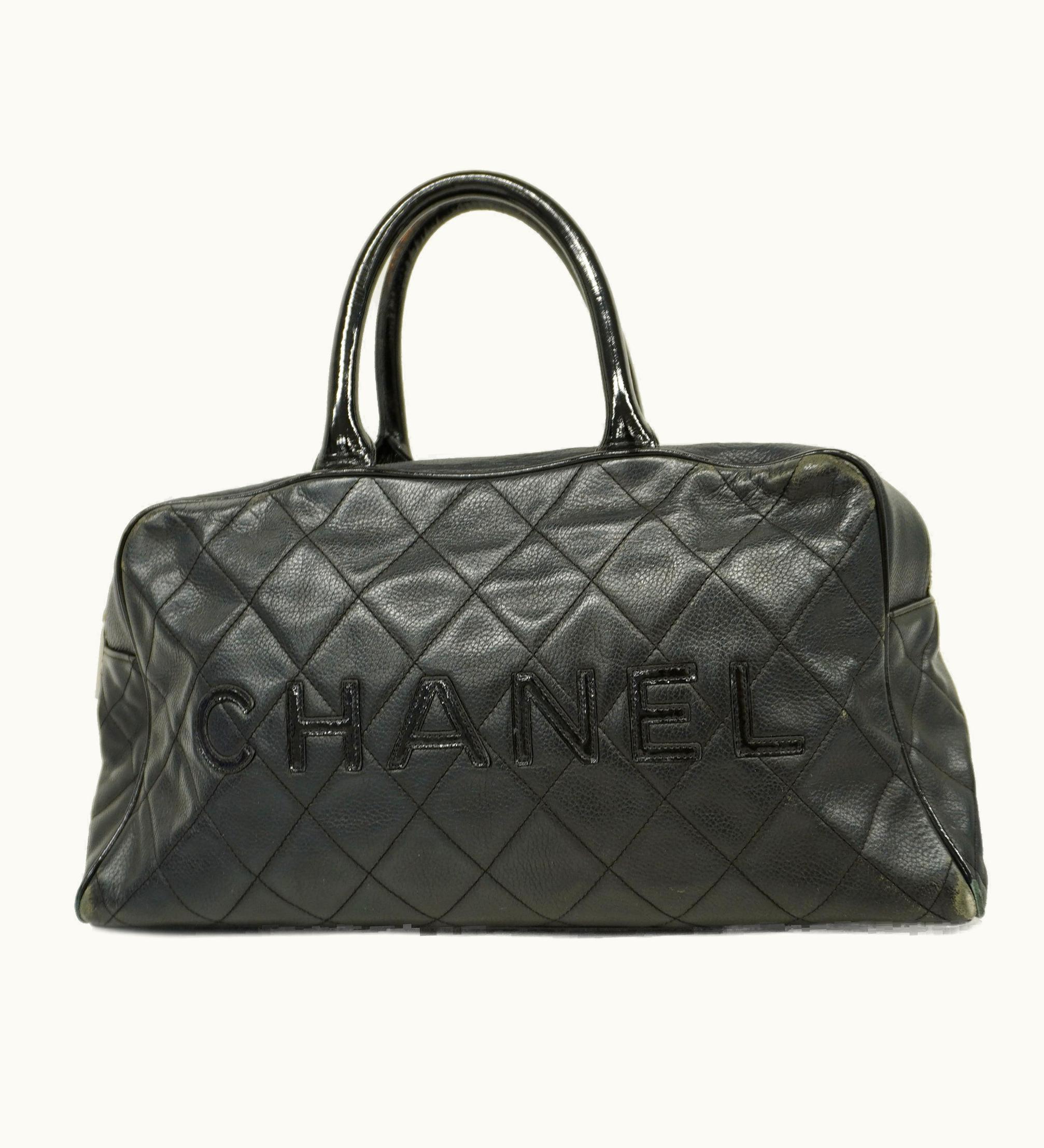 Chanel Chanel Matelasse Handbag Women's Caviar Leather Handbag Black