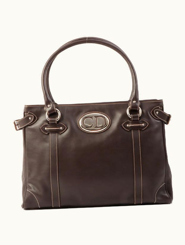 Dior Dior Vintage Traveler Top Handle Bag Dark Brown