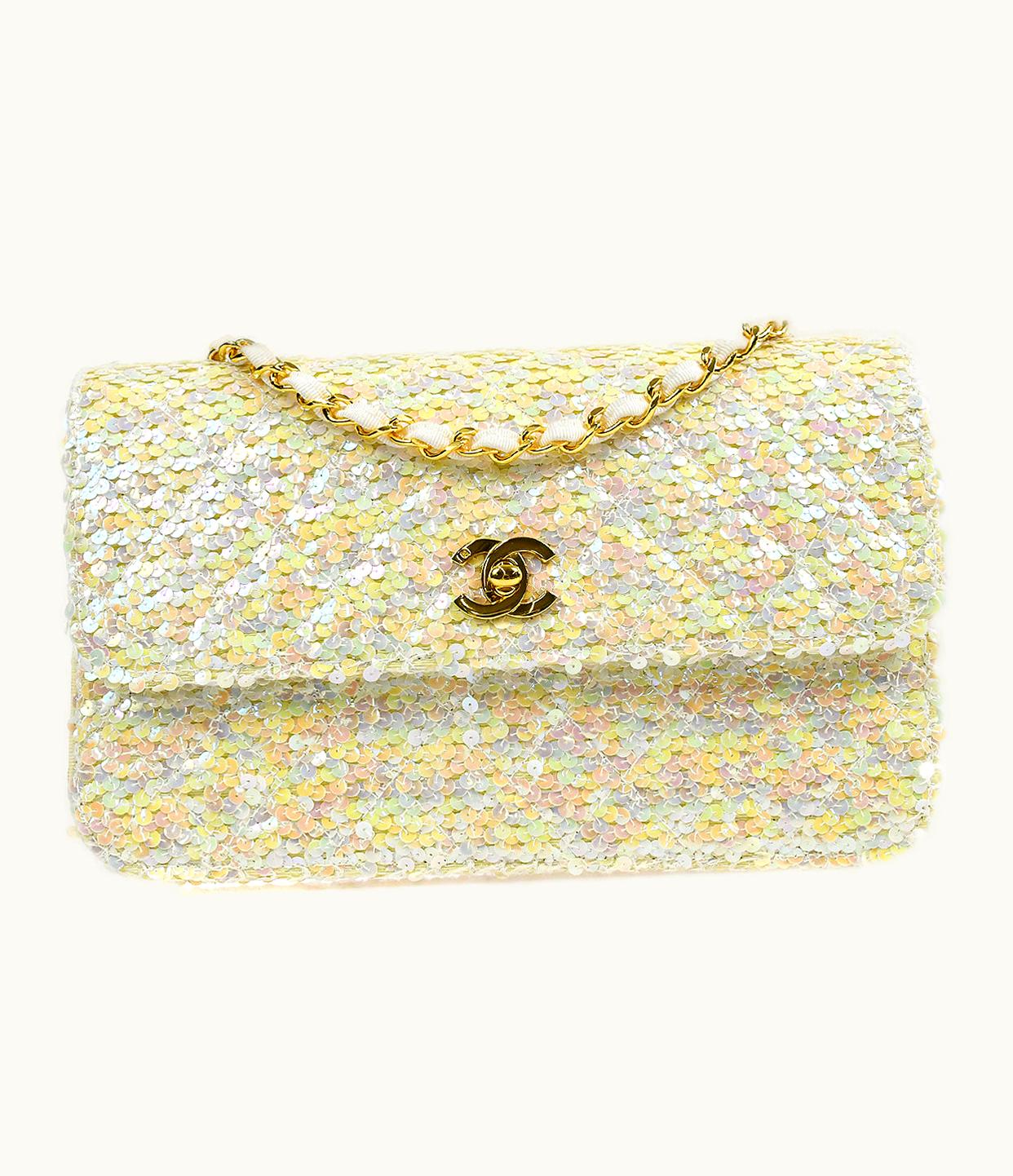 Chanel Chanel * 1989-1991 Straight Flap Medium Sequin 67892