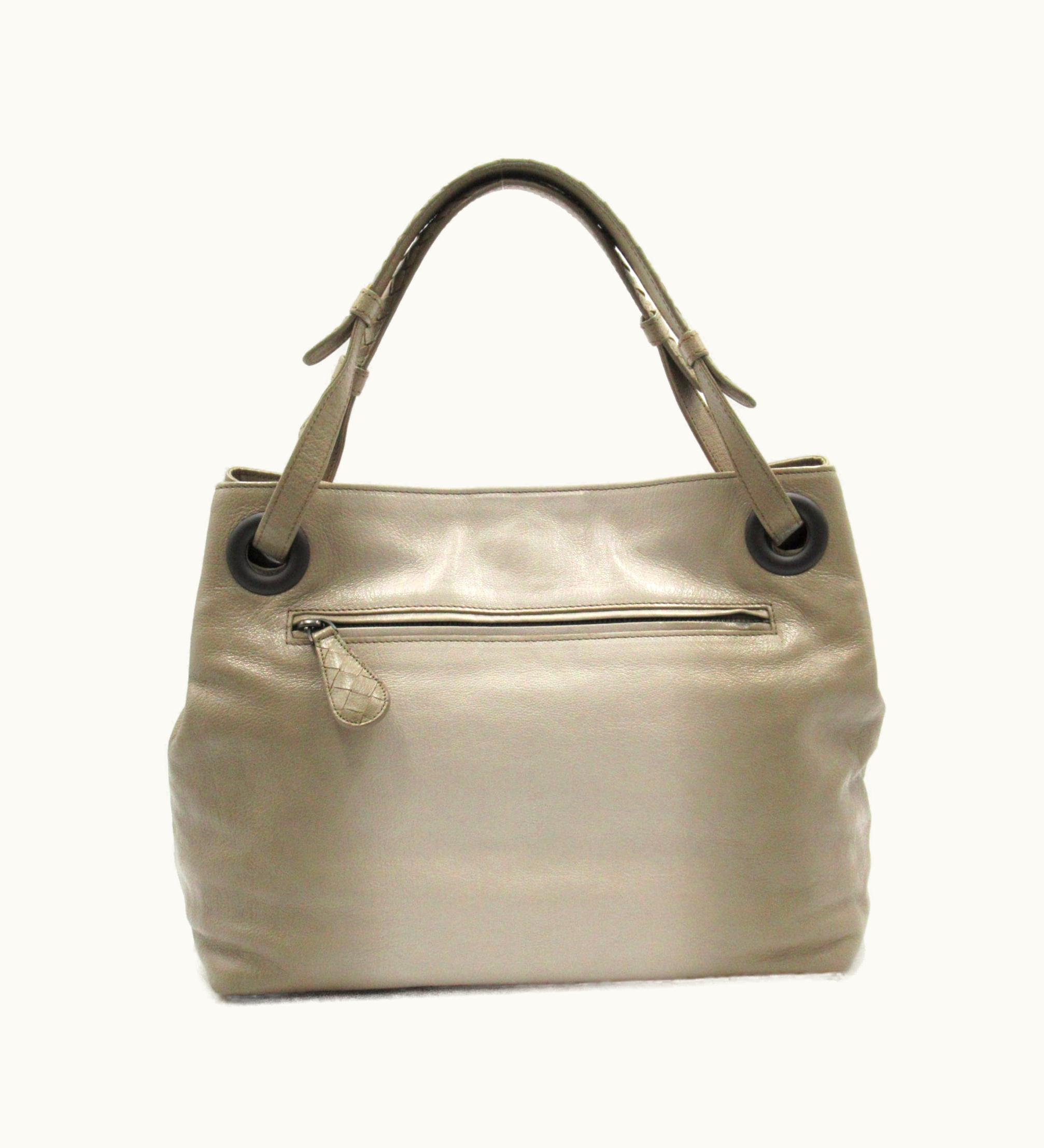 Bottega Veneta Bottega Veneta Tote Bag Beige Leather B04662483E