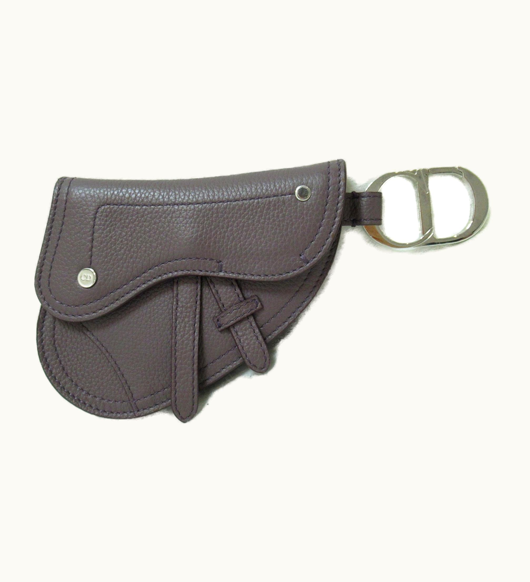 Dior Dior Saddle Pouch Purple Leather