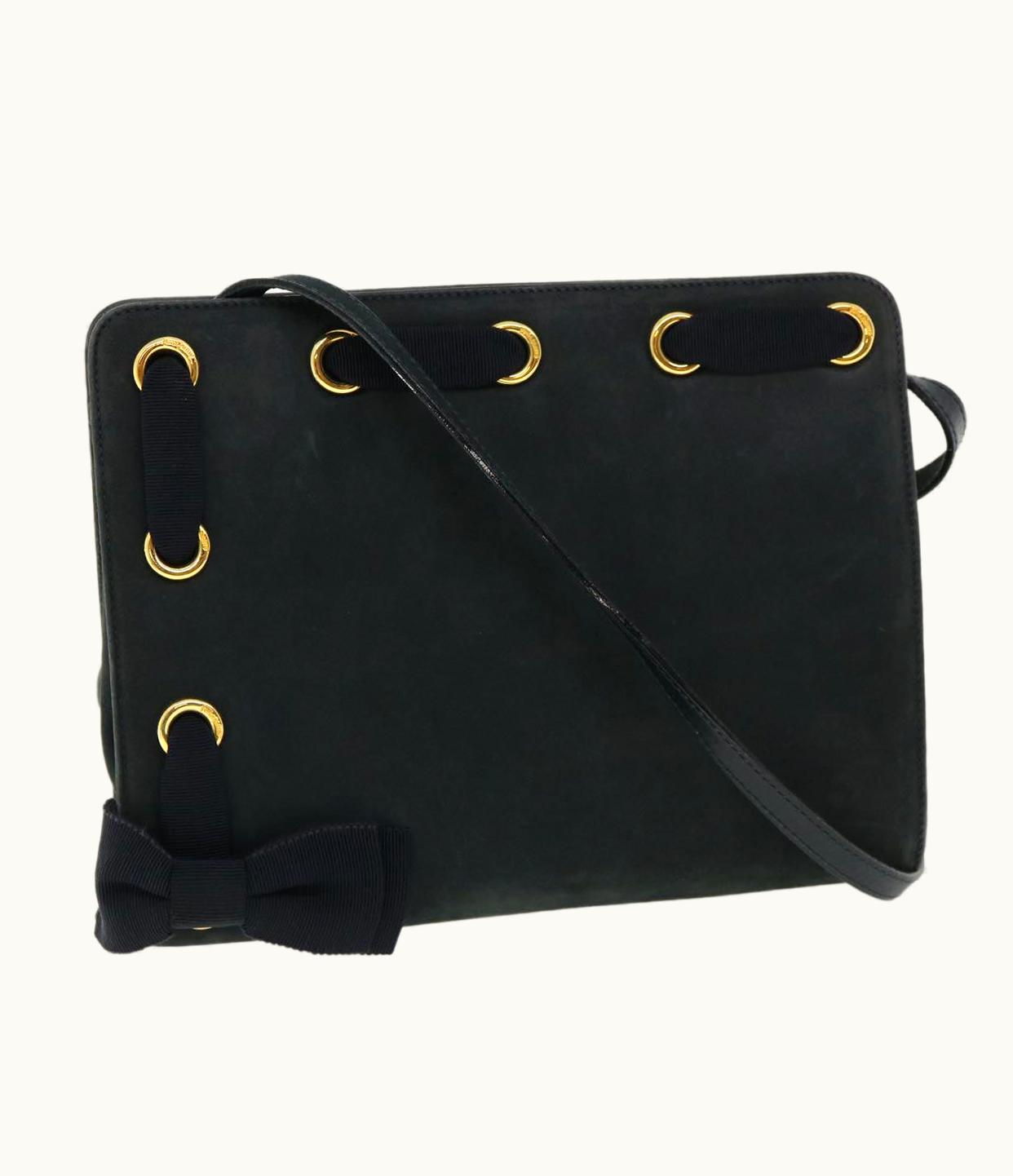 Salvatore Ferragamo Salvatore Ferragamo Shoulder Bag Leather Black