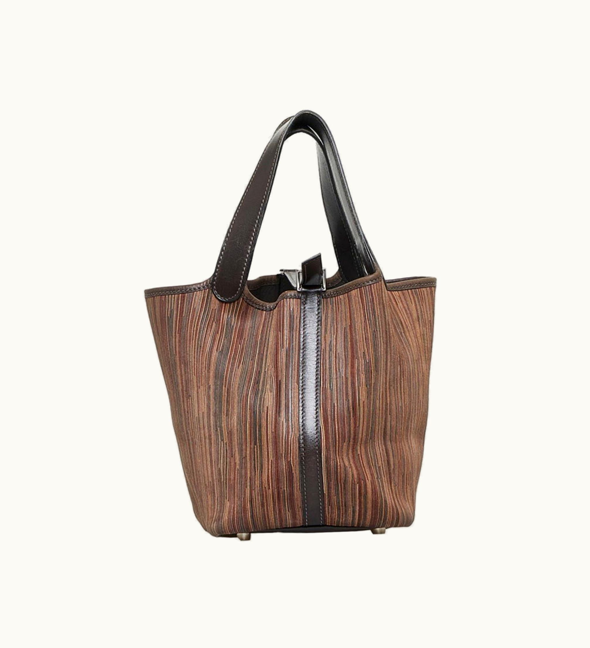 Hermès Hermès Picotin PM Handbag Dark Brown Vibrato Ladies