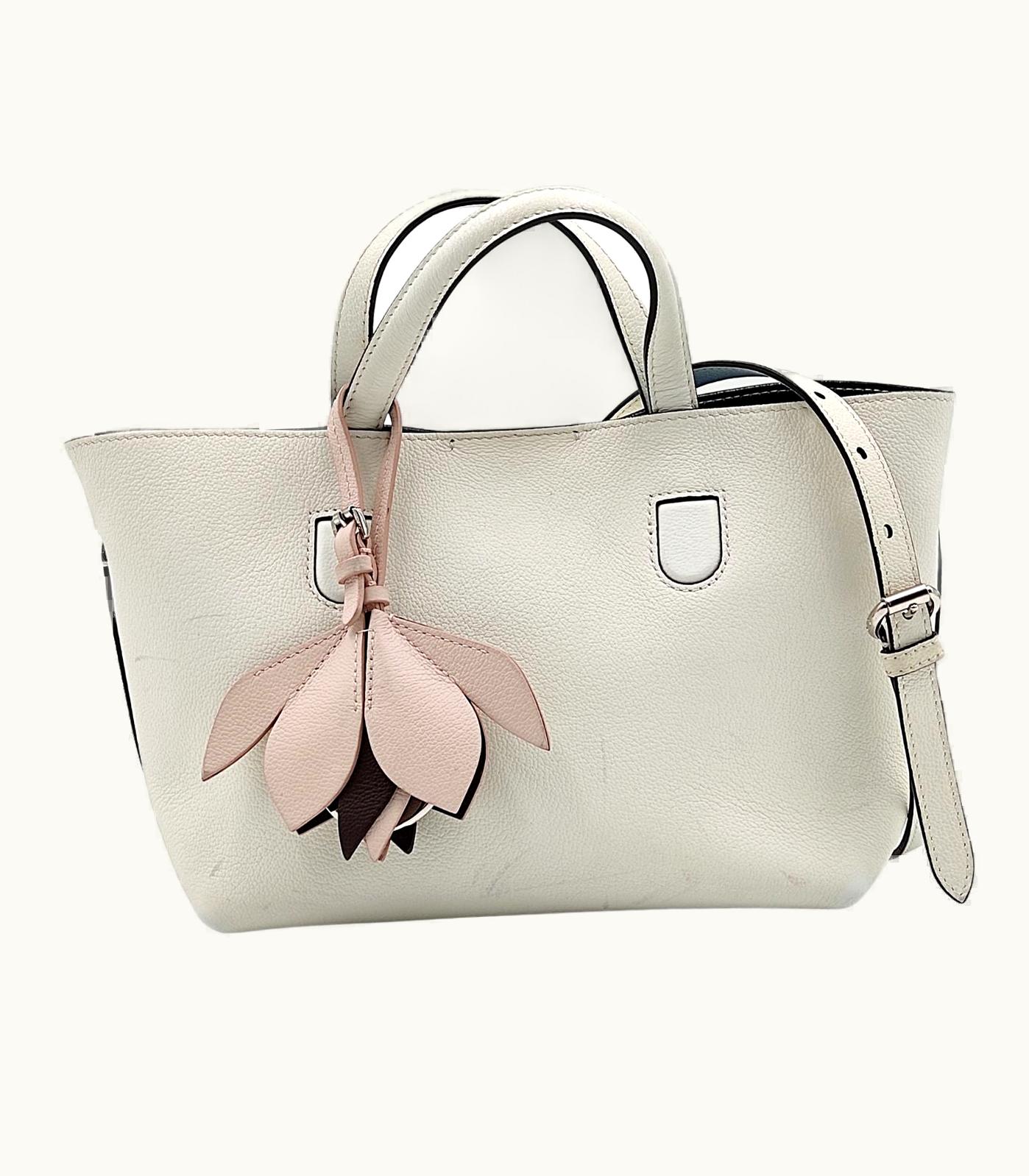 Dior Dior Christian Blossom Mini Shoulder Bag In White Leather