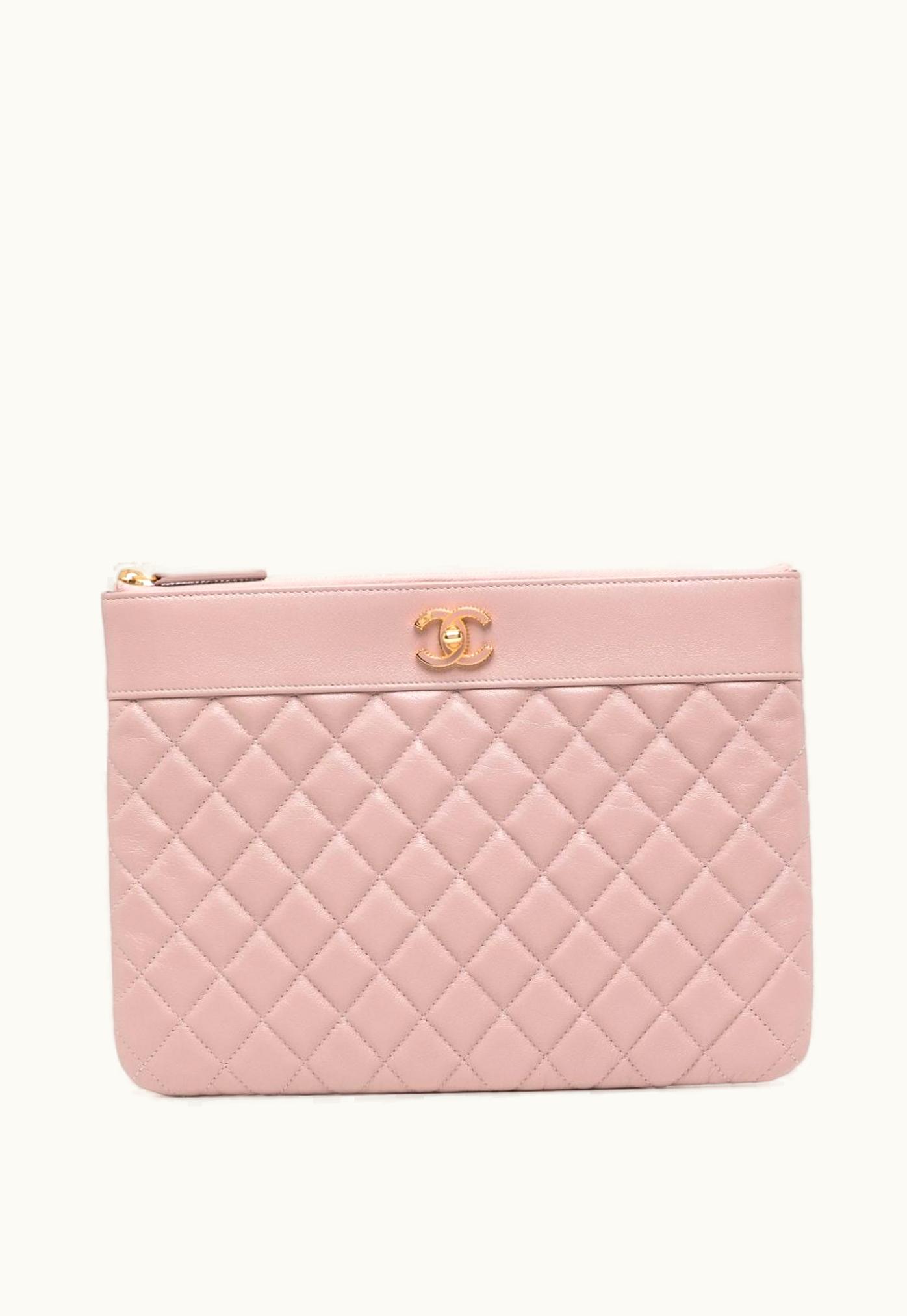 Chanel Chanel CC Quilted Clutch Bag