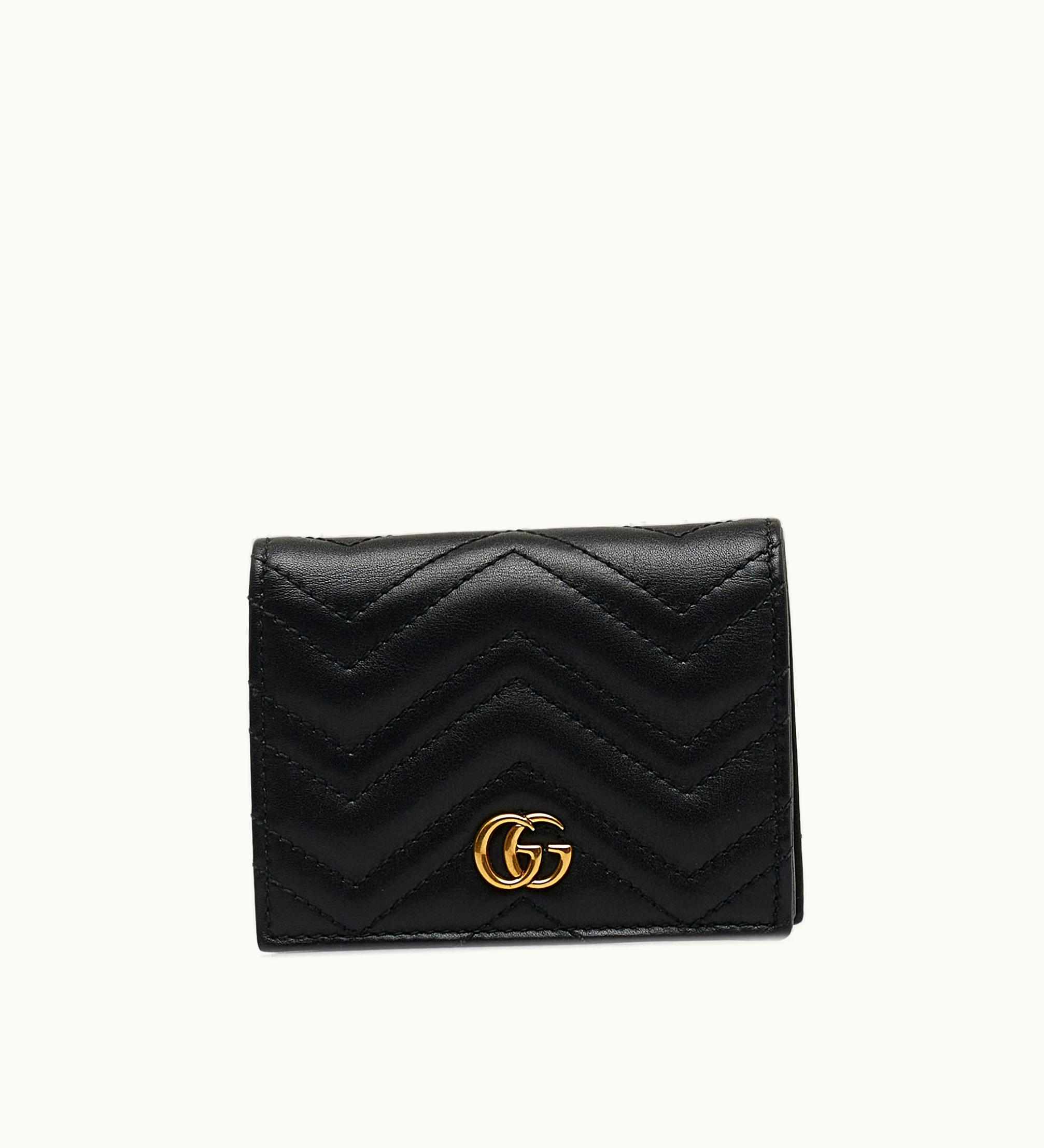 Gucci GG Marmont Matelasse Compact Wallet Small Wallets