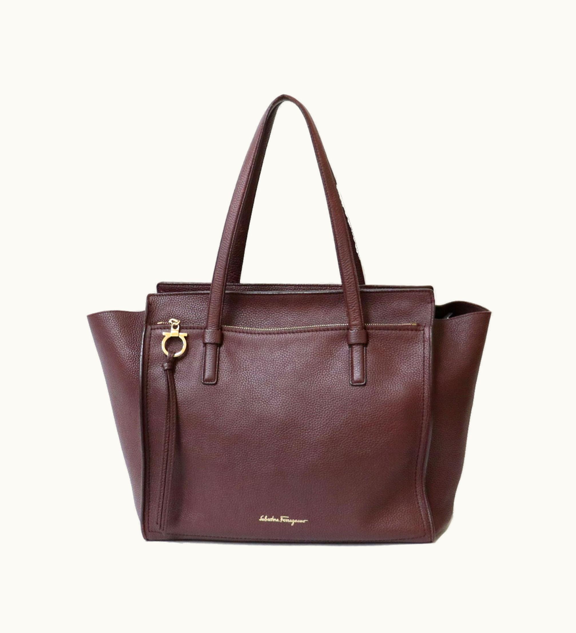 Salvatore Ferragamo Shoulder Bag Purple Women's Leather