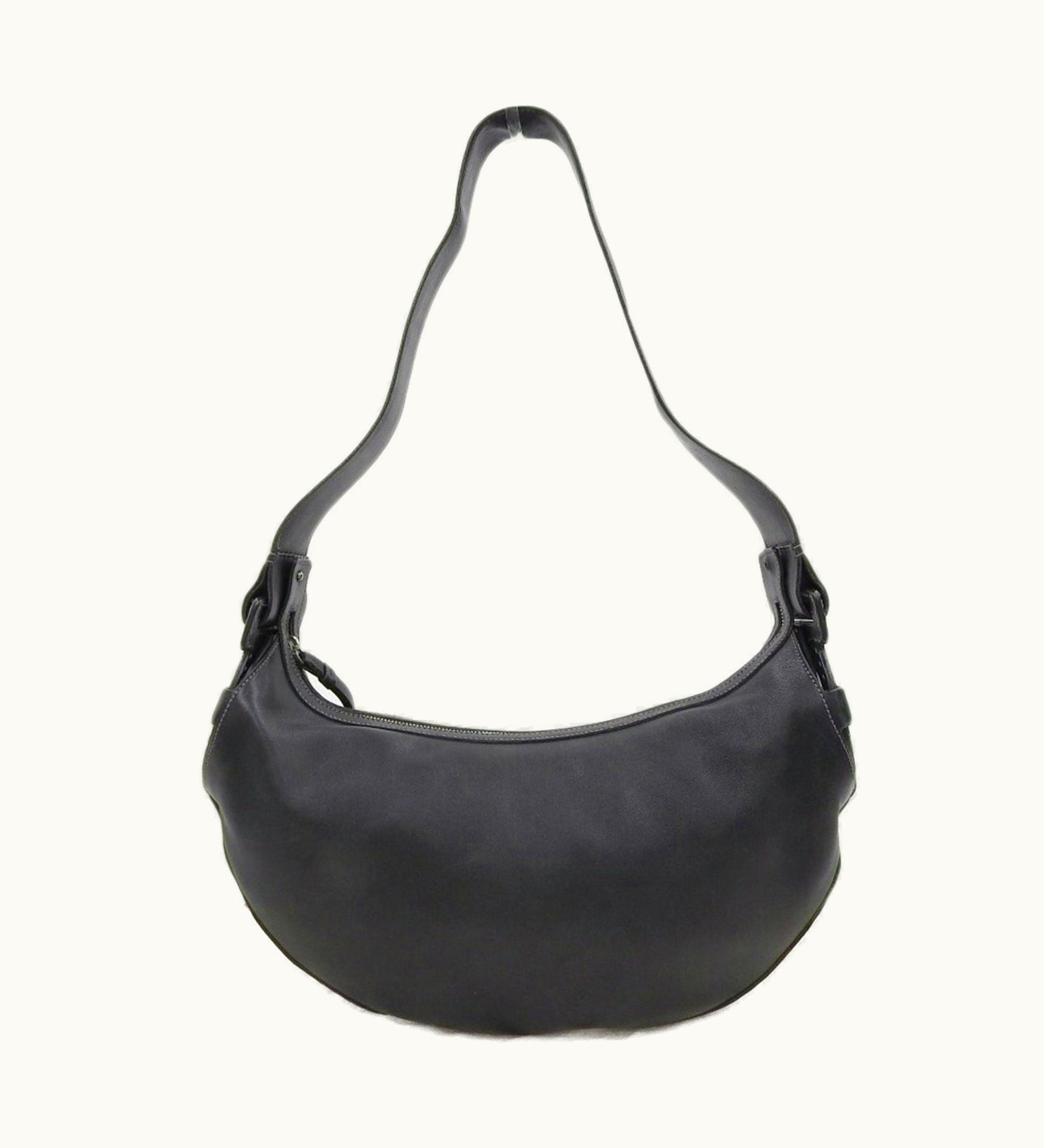 Salvatore Ferragamo Salvatore Salvatore Ferragamo Ferragamo Gancini One Shoulder Bag Leather Black Af 21 3889
