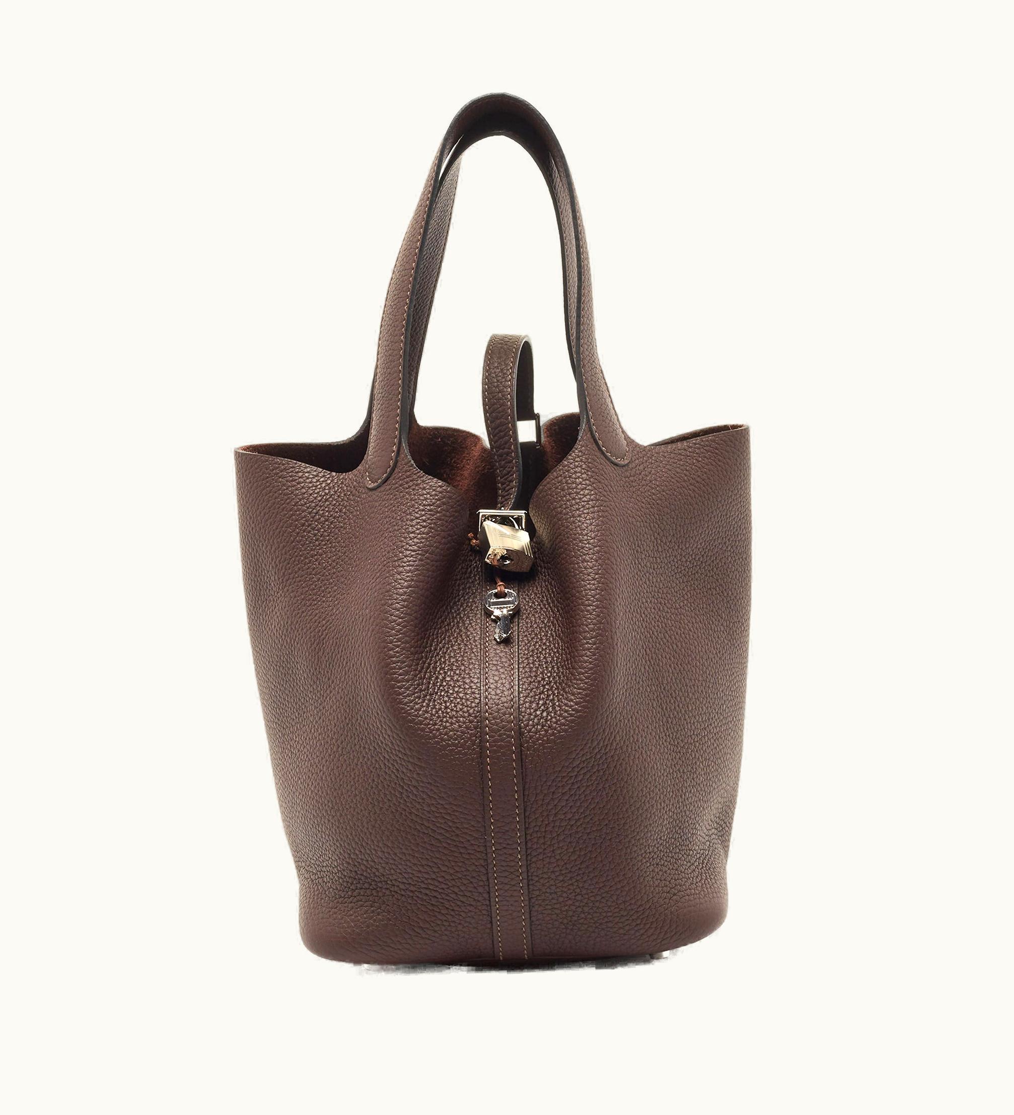 Hermès Rouge Sellier Taurillon Clemence Leather Picotin Lock 22 Bag