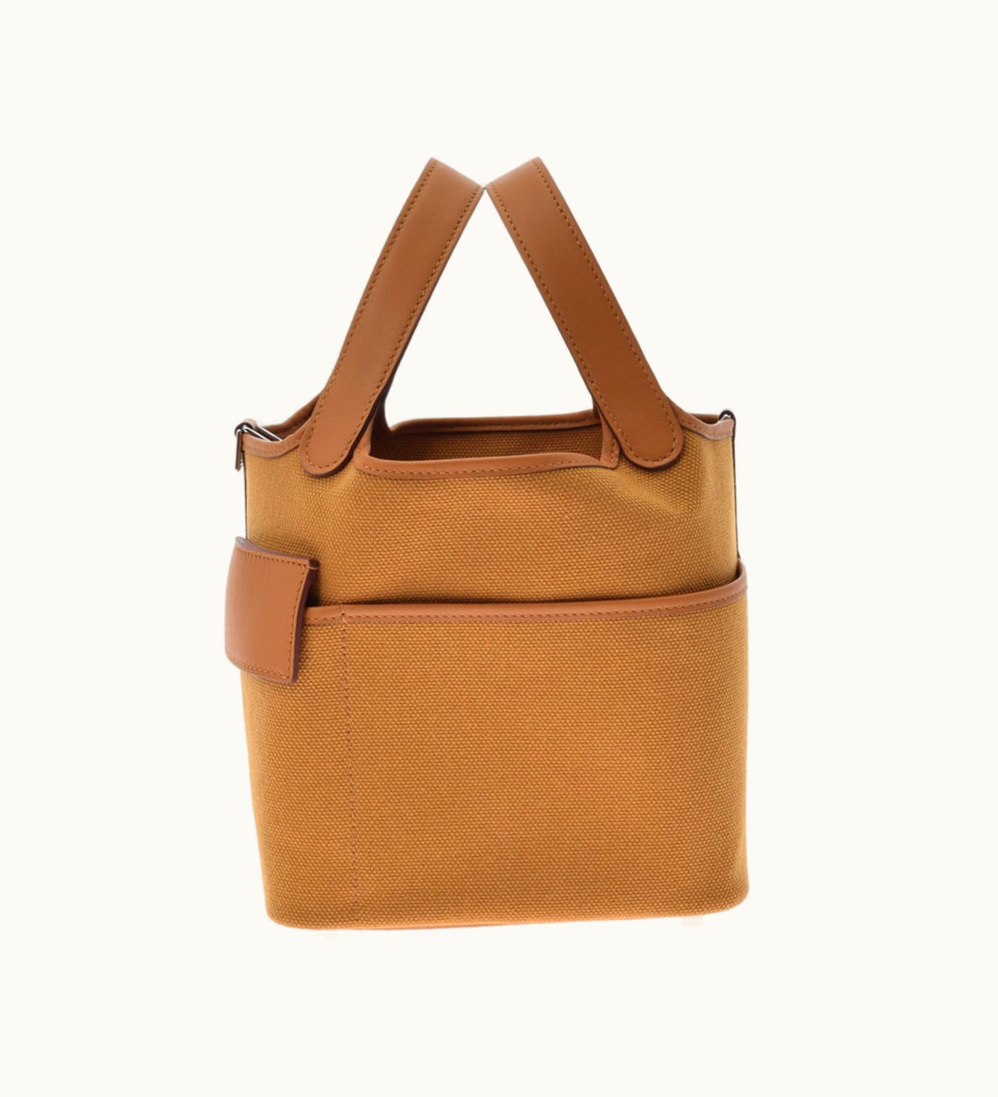 Hermès Picotin Lock PM Cargo Sesame/Desert U Engraved (Around 2022) Women's Canvas Swift Handbag