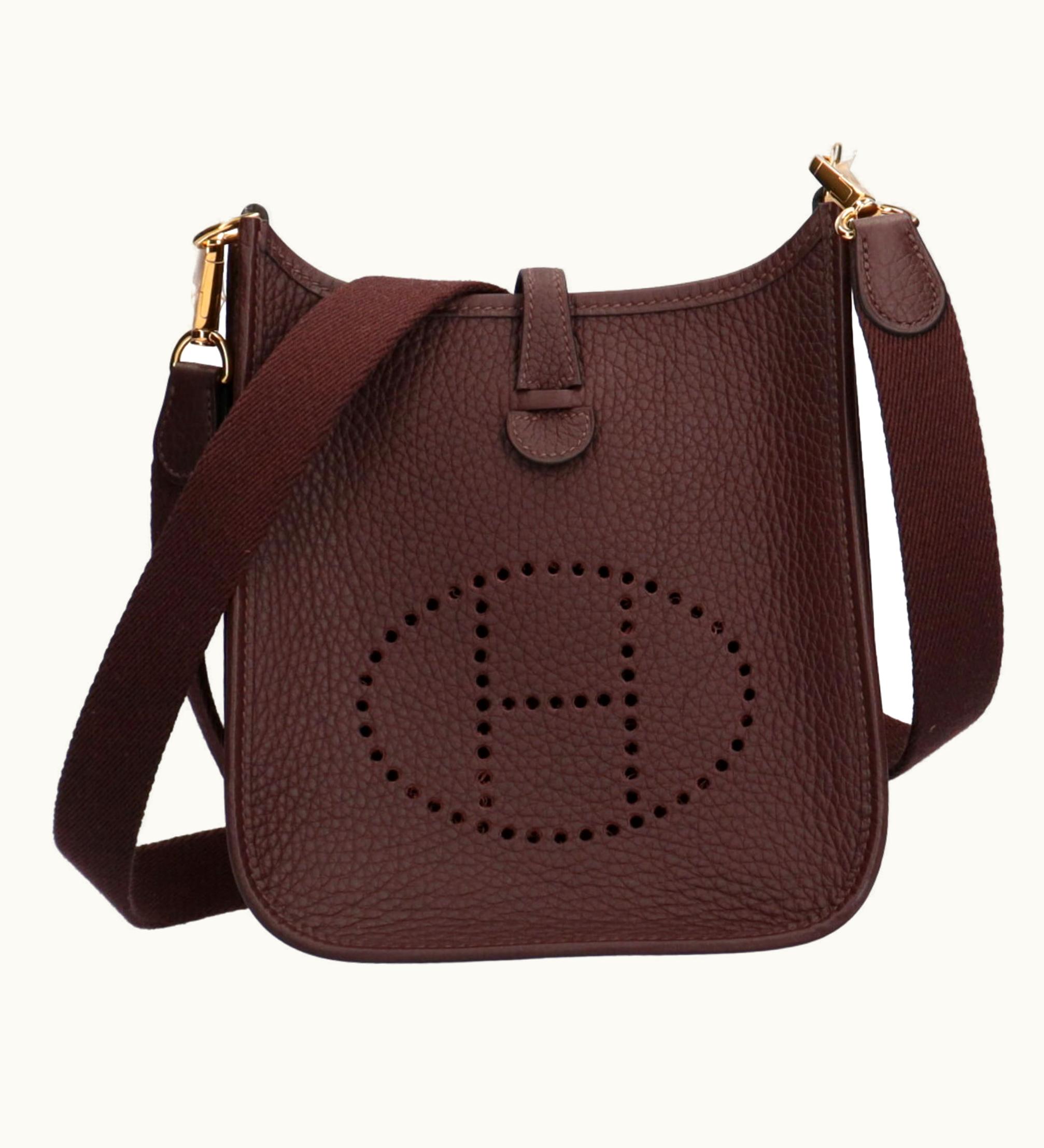 Hermès Evelyne Tpm Shoulder Bag Taurillon Clemence Brown Women's