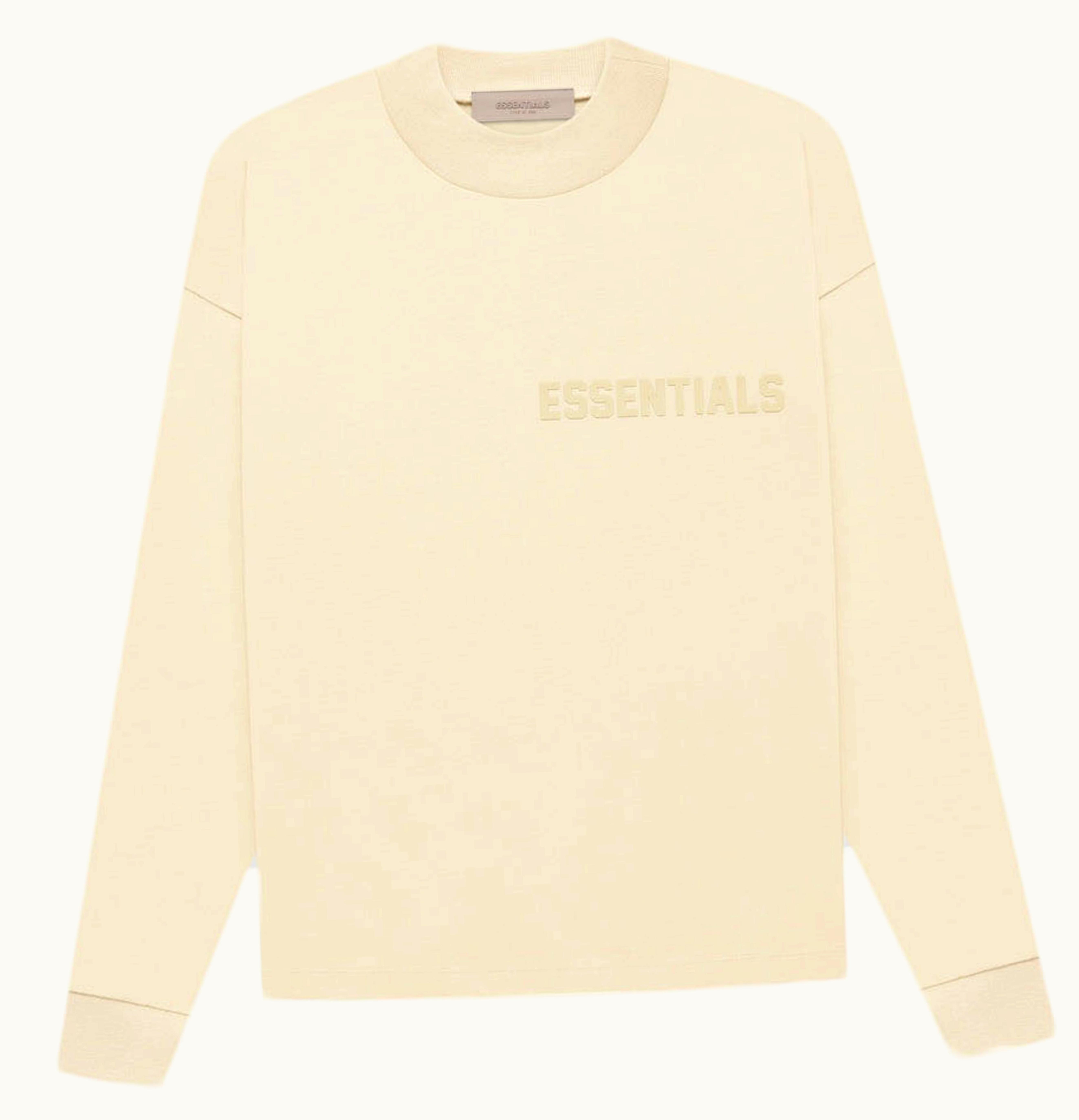 FEAR OF GOD Fear of God Essentials L S T shirt Egg Shell