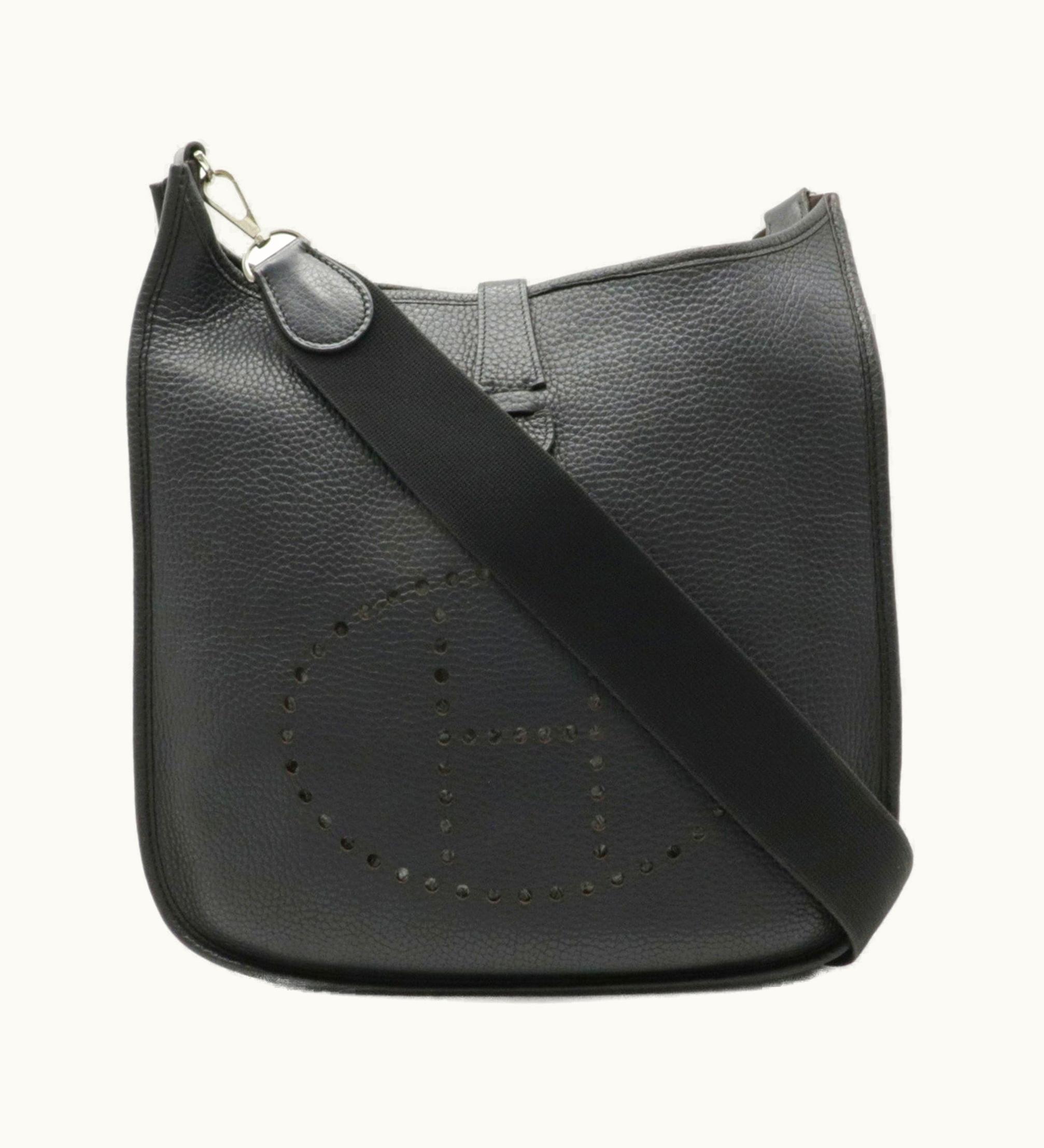Hermès Evelyne 2 GM Shoulder Bag Taurillon Clemence Leather Black K Stamp