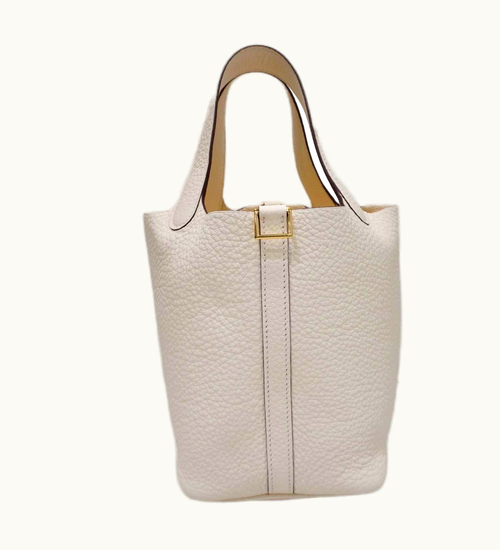 Hermès Picotin Lock PM Handbag Tote Bag Nata [G Hardware] Taurillon U Engraved Women's Leather