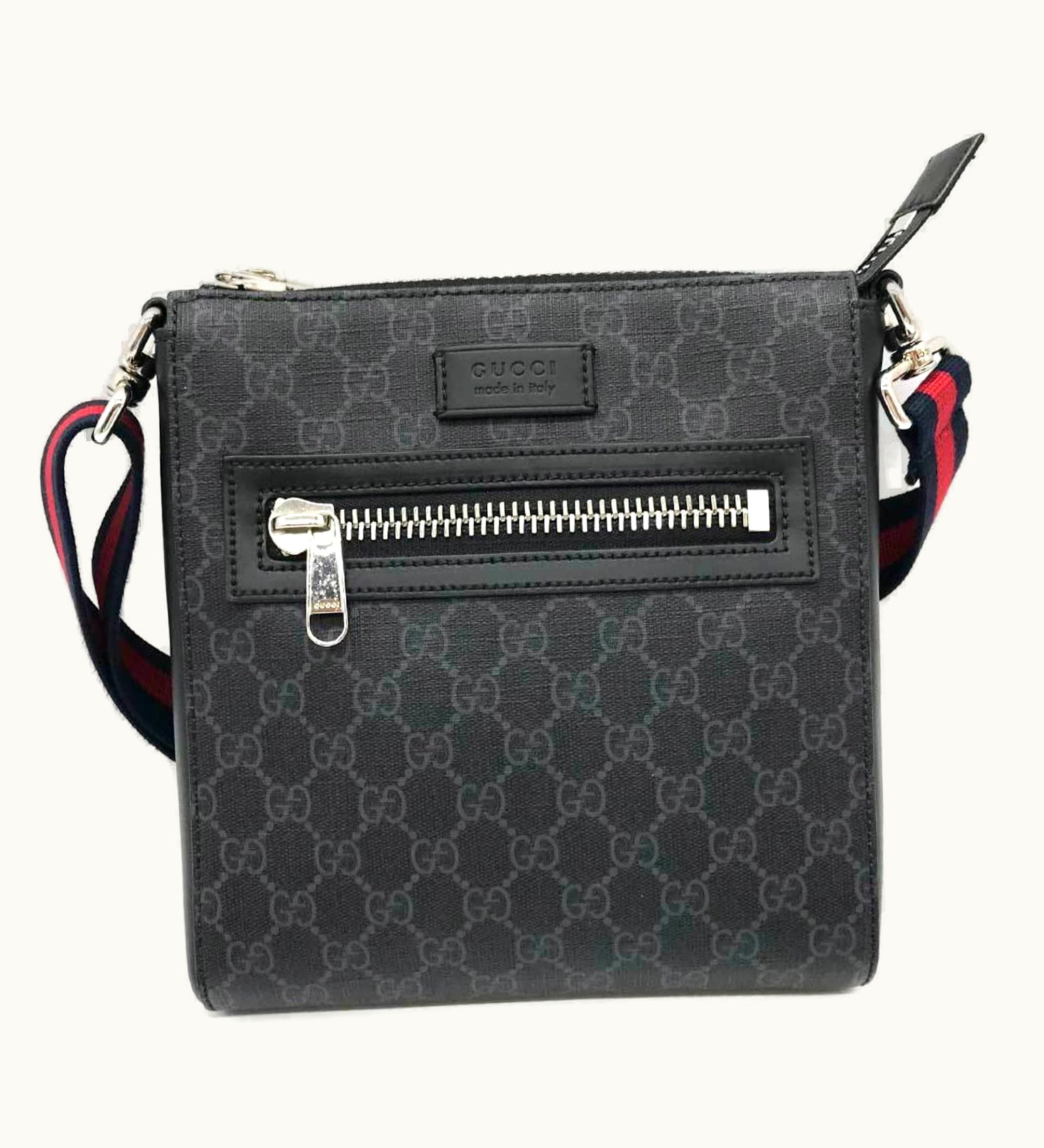 Gucci Shoulder Bag Small GG Supreme 523599 Black