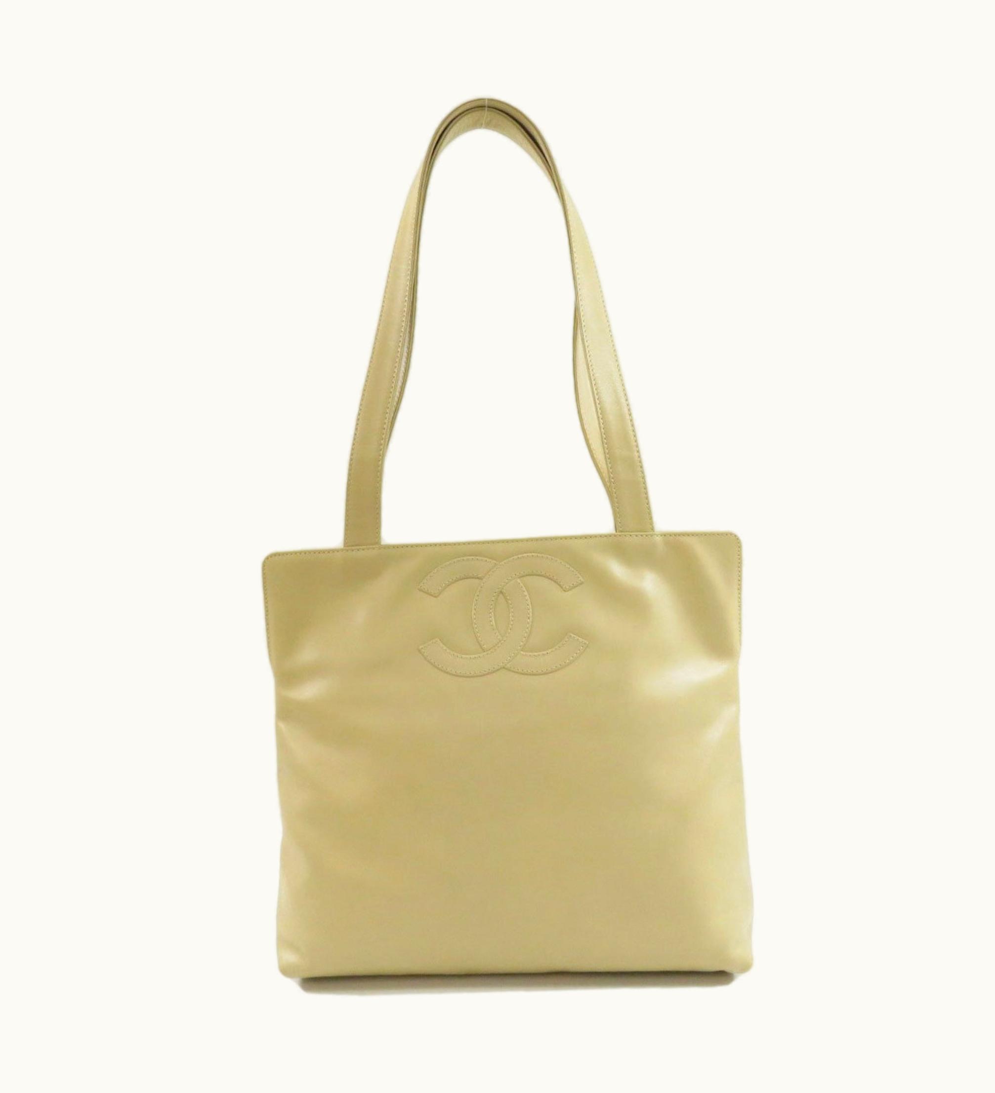 Chanel Coco Mark Tote Bag Lambskin Ladies Chanel