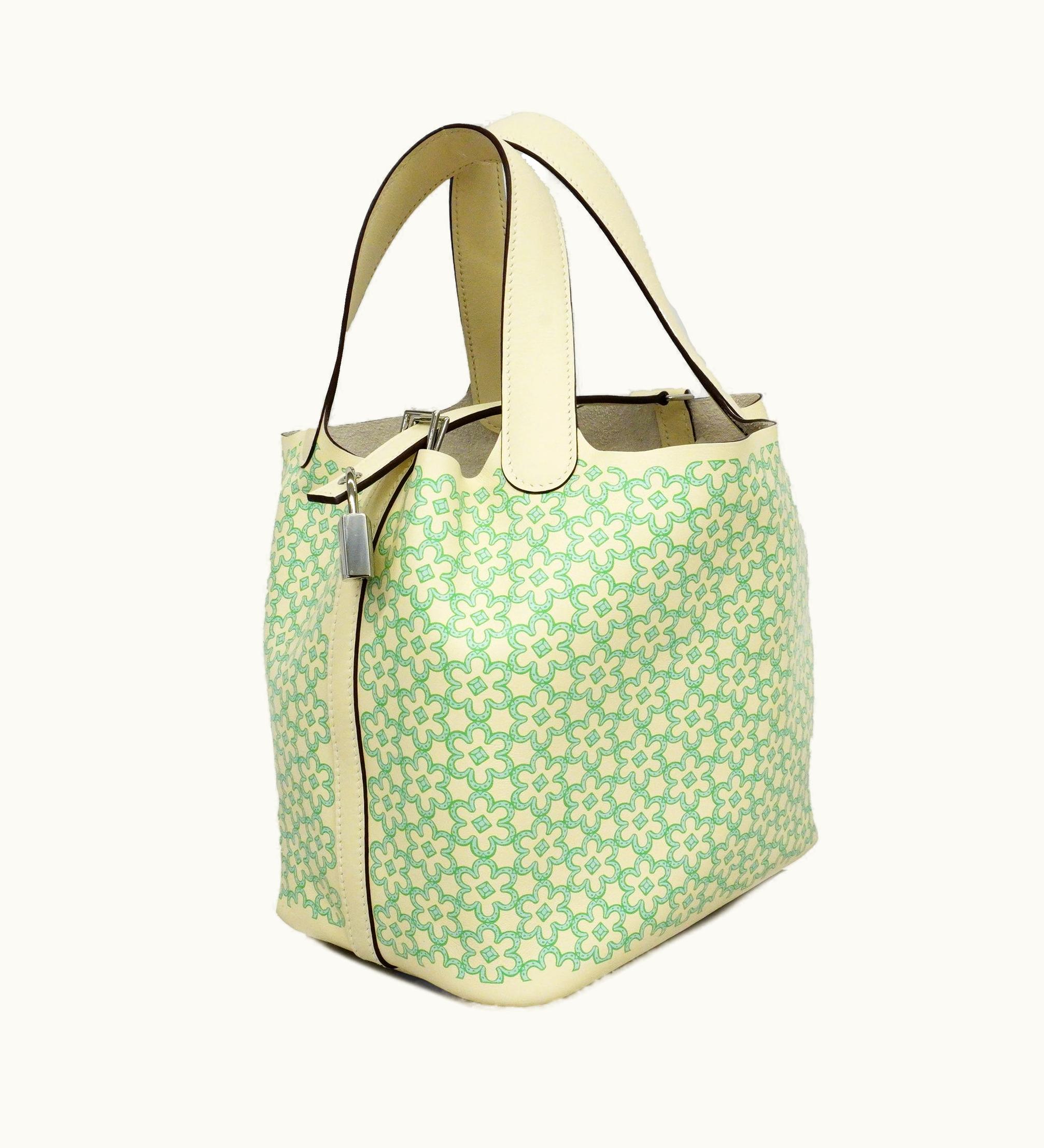 Hermès Picotin Picotin Rock 18PM U Engraved Lucky Daisy Swift Chai Women's