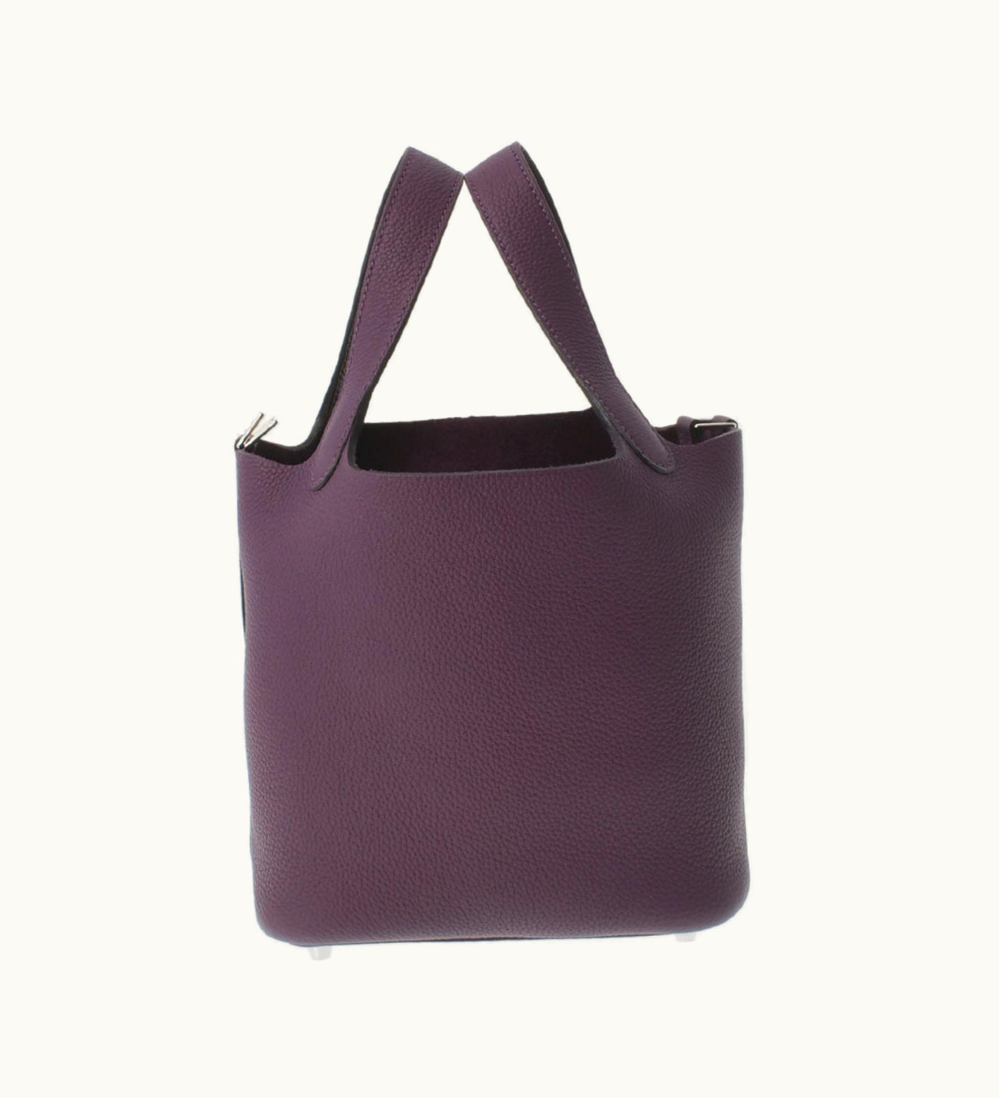 Hermès Picotin Lock PM Cassis U Engraved (Around 2022) Ladies Taurillon Clemence Handbag