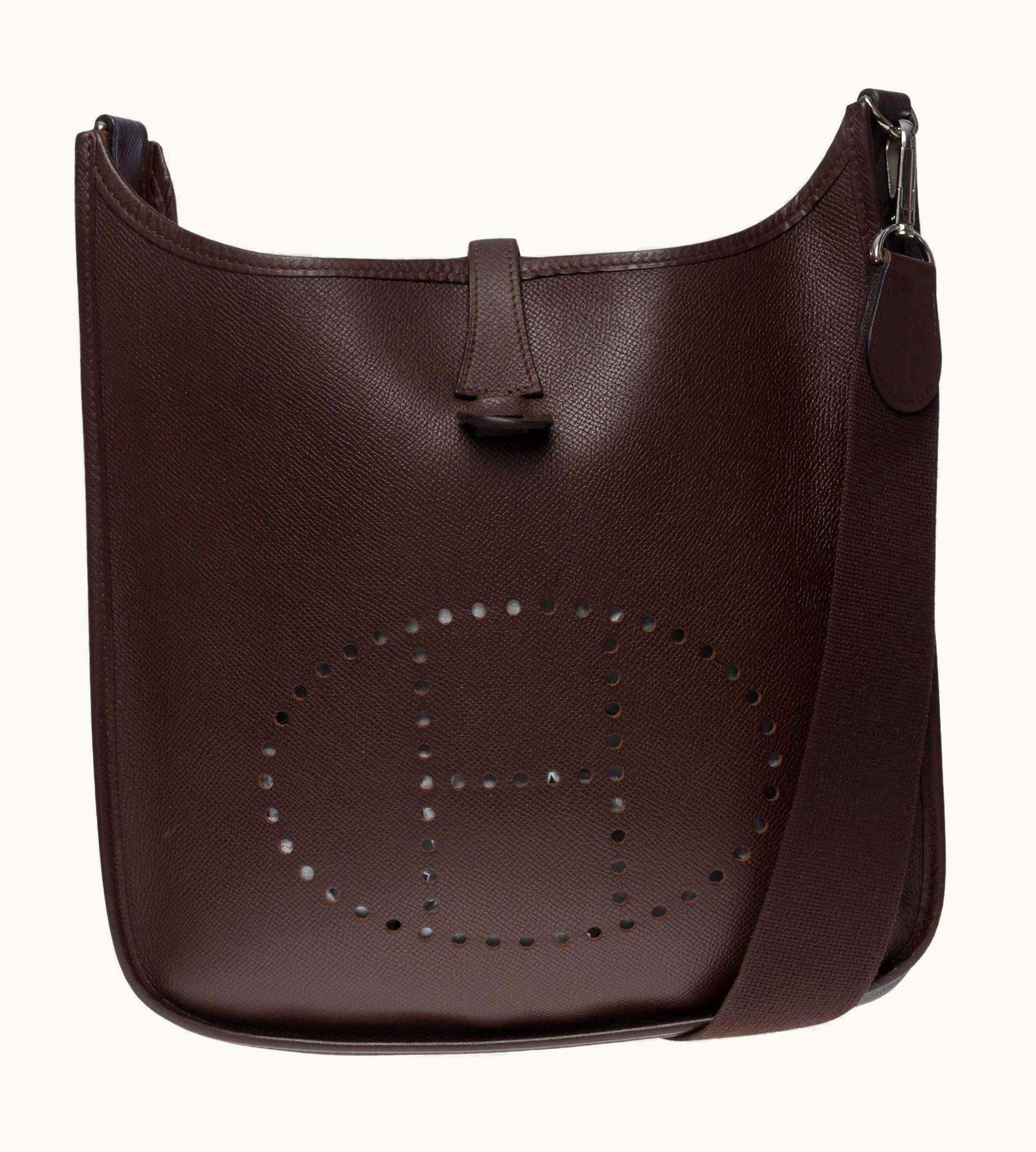 Hermès Gorgeous Evelyne 29 Shoulder Bag In Brown Epsom Leather