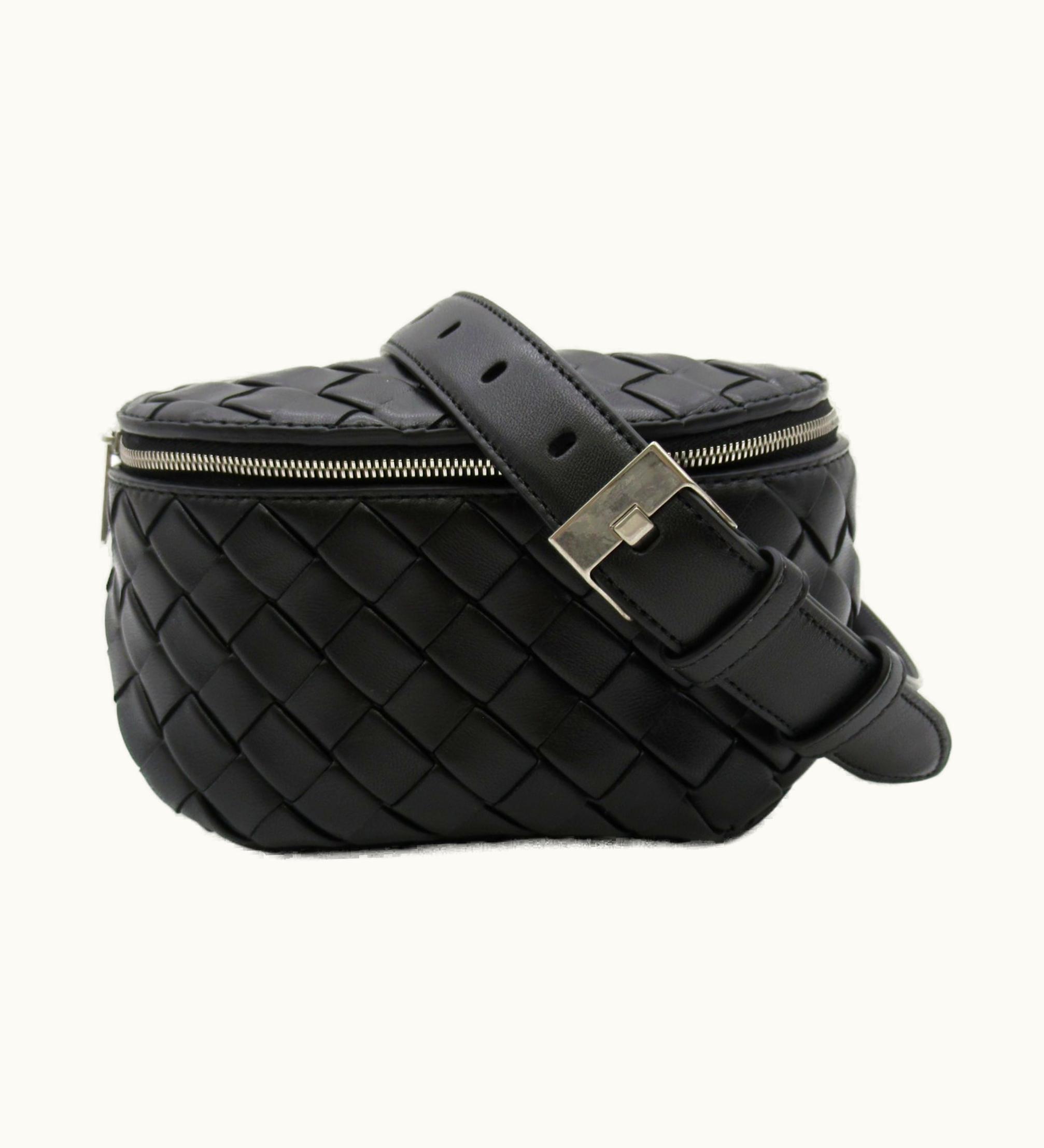 Bottega Veneta Waist Bag Body Bag Black Leather 756282V3Bd28803