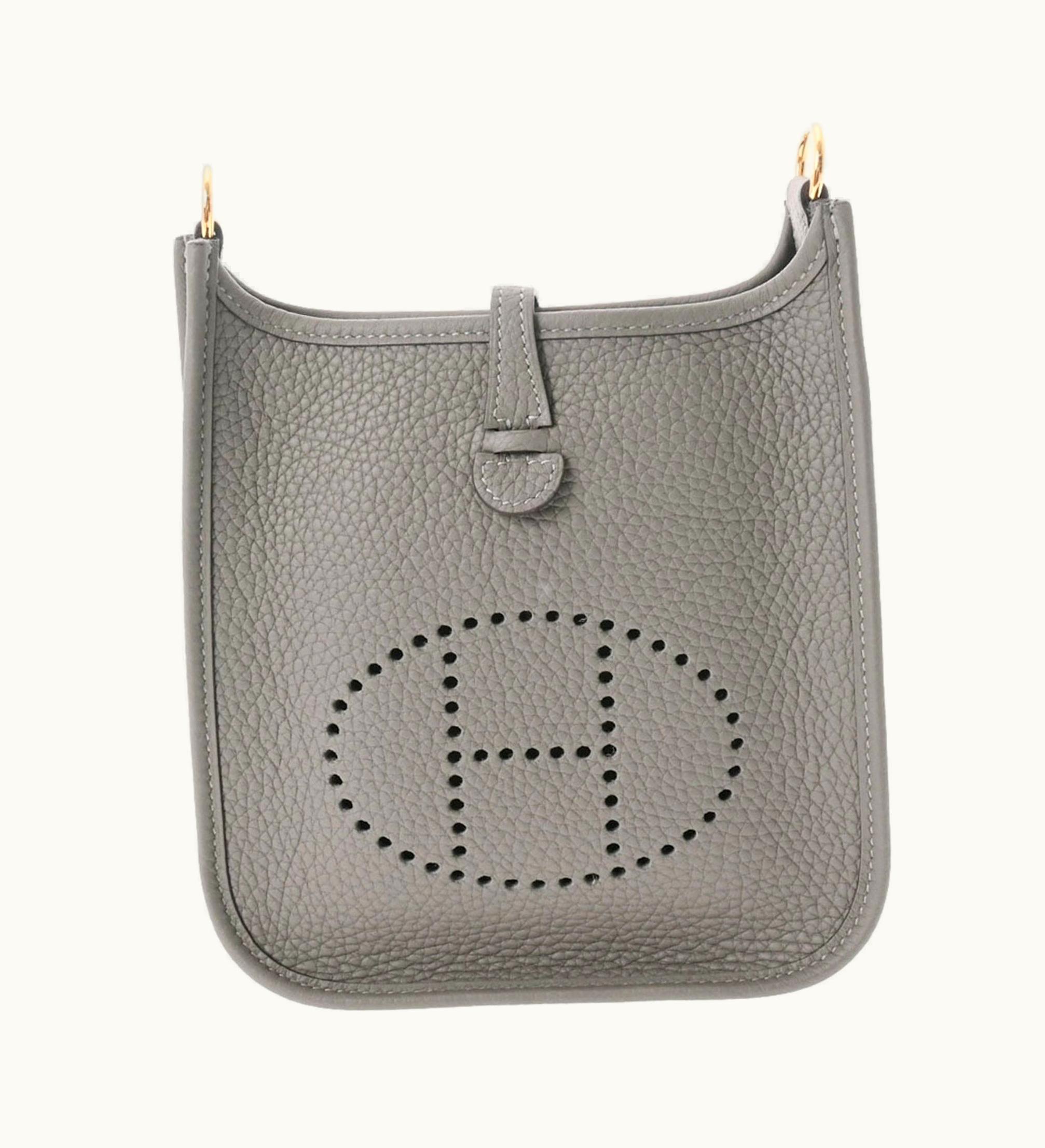 Hermès Evelyn TPM Gold Hardware Taurillon Clemence Shoulder Bag