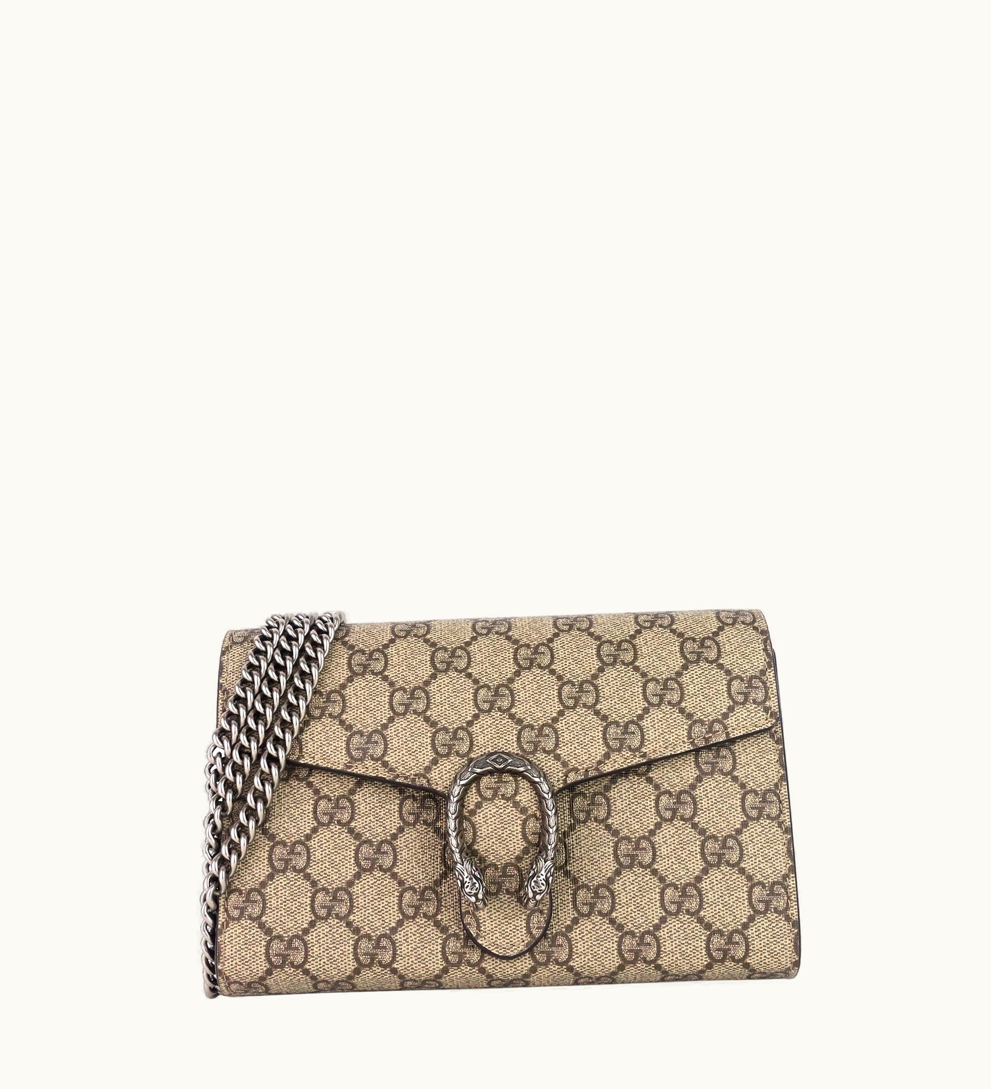 Gucci Gucci Dionysus GG Supreme Canvas Chain Wallet Bag