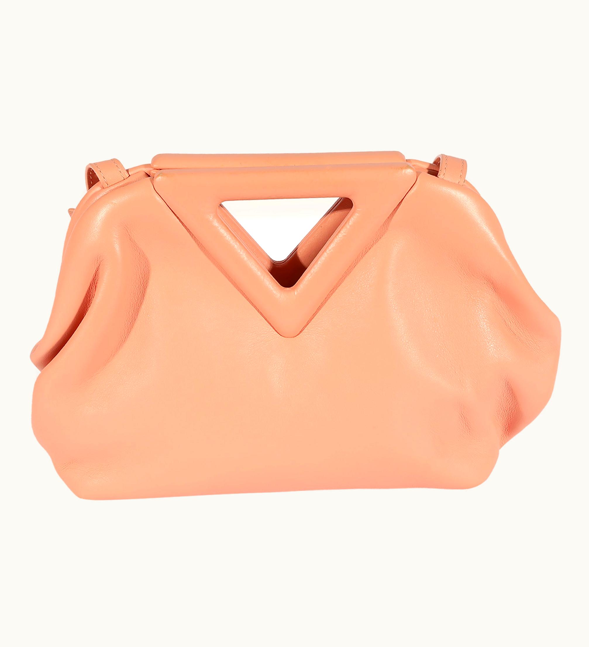 Bottega Veneta Bottega Veneta Peachy Calfskin Small The Point Bag