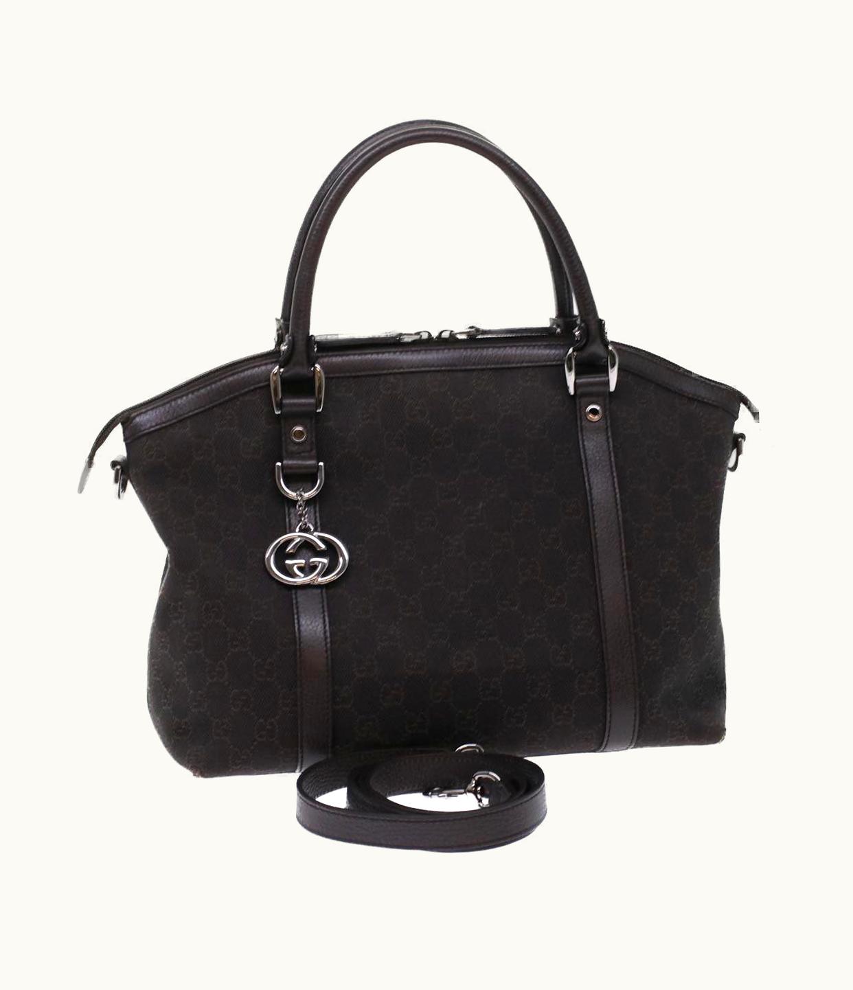 Gucci Gucci GG Canvas Hand Bag 2Way Brown