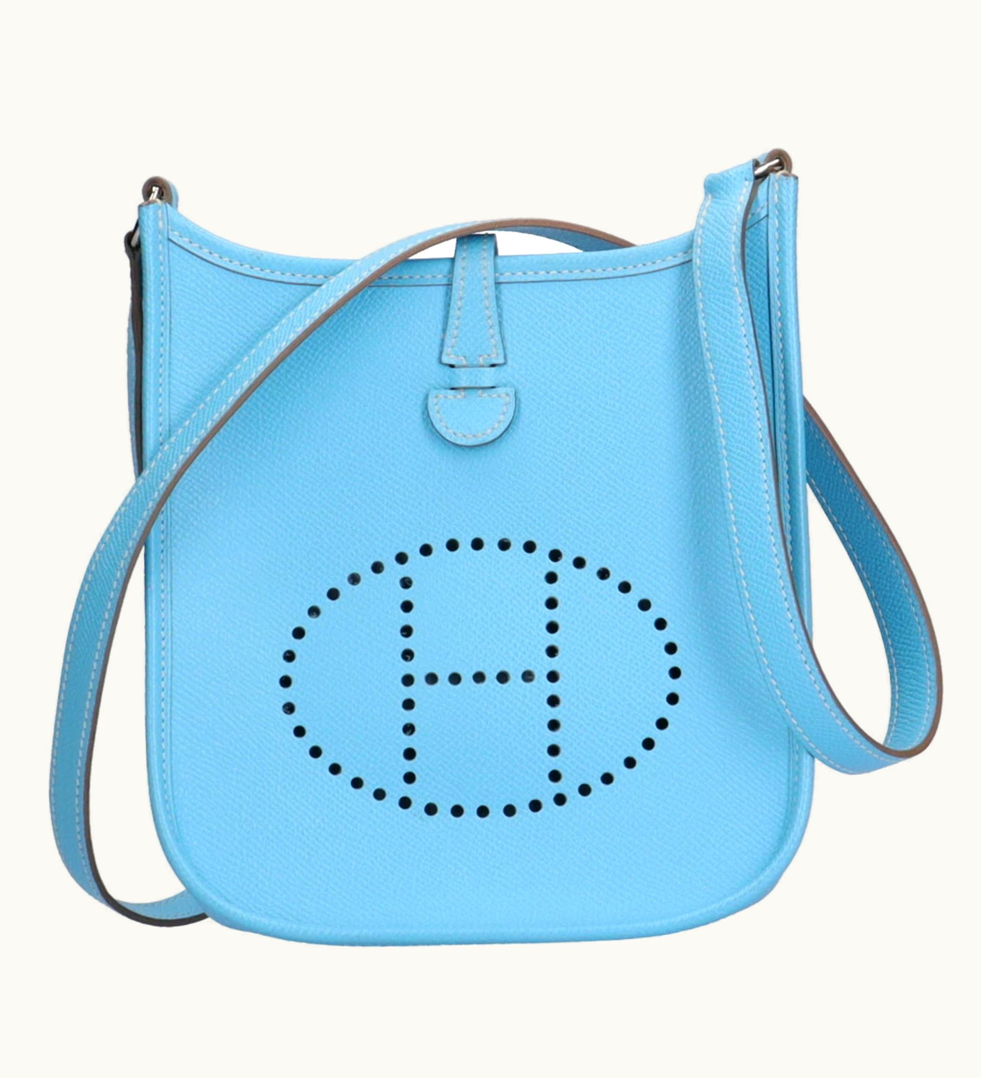 Hermès Hermès Evelyne Tpm Shoulder Bag Vo Epsom Blue Ladies