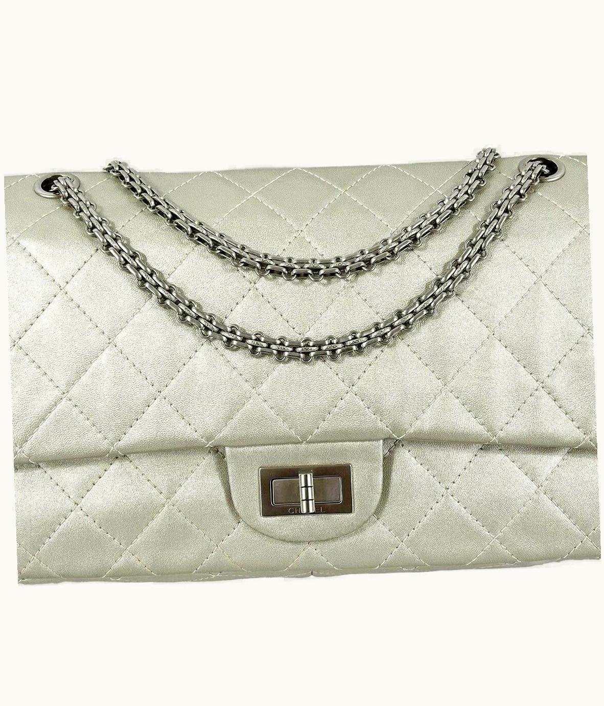 Chanel Chanel - Metallic Calfskin Quilted 2.55 Reissue 227 Double Flap - Shoulder Bag
