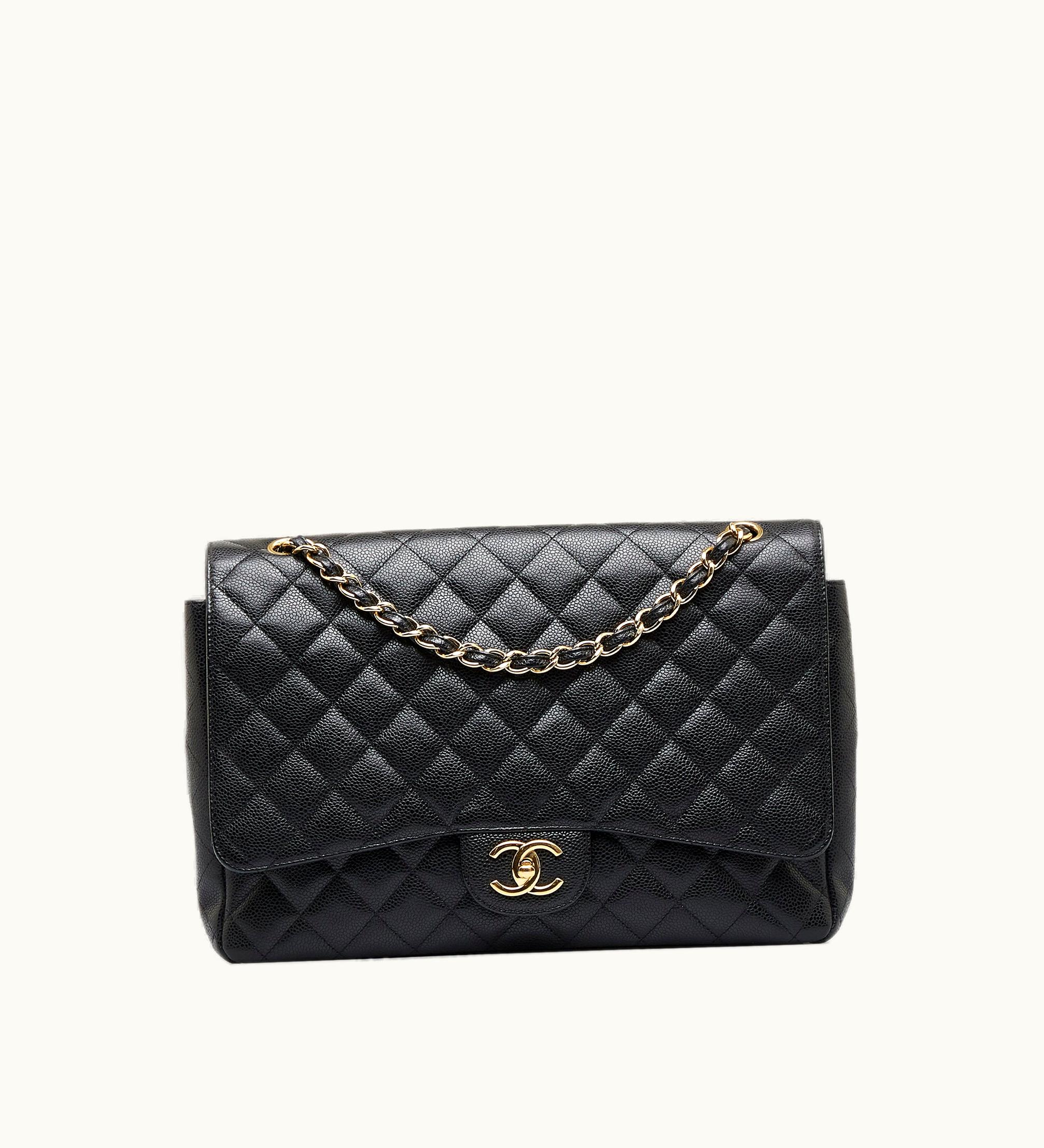 Chanel Chanel Maxi Classic Caviar Double Flap Shoulder Bag