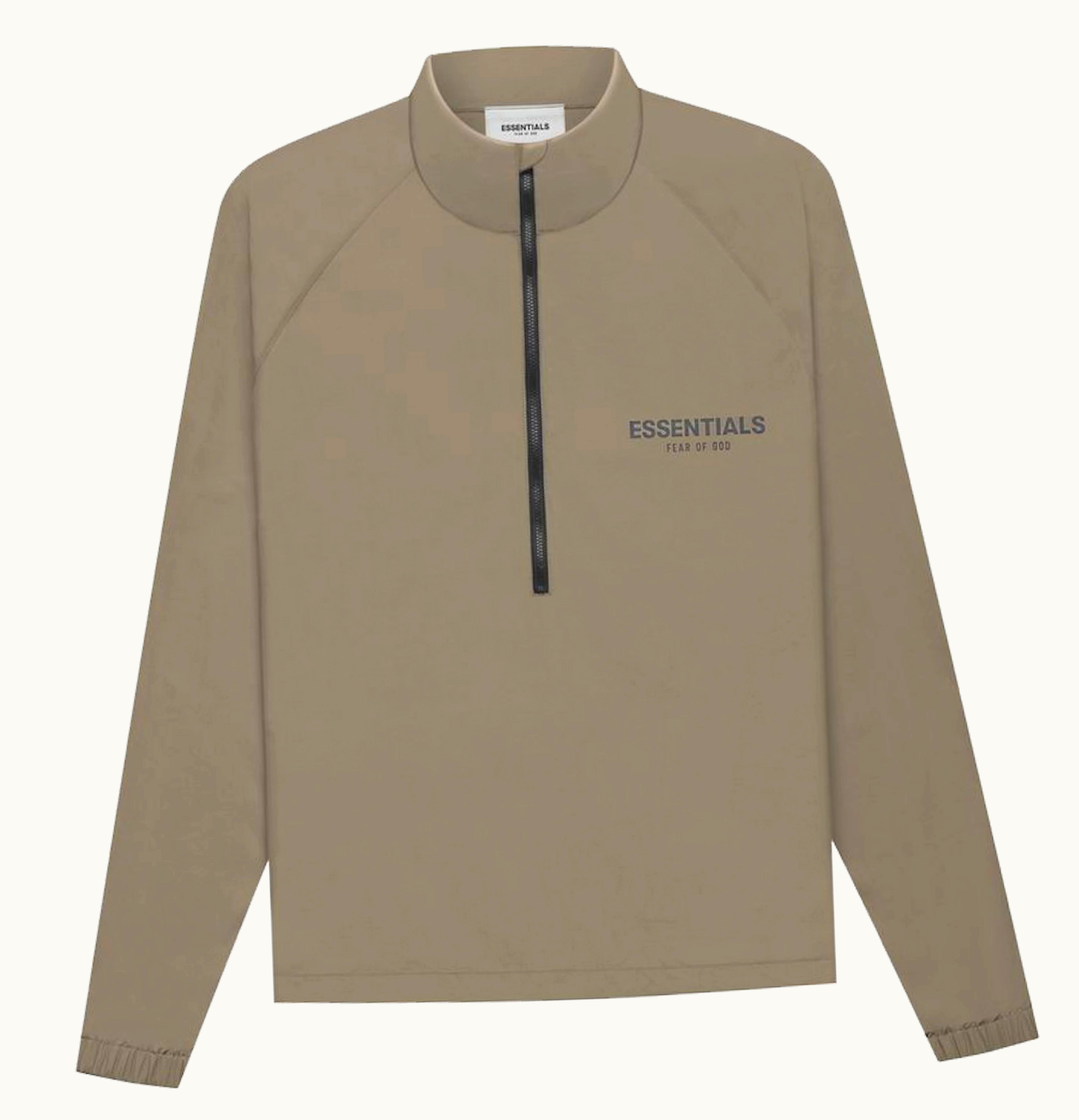 FEAR OF GOD Fear of God Essentials Half Zip Track Jacket Harvest