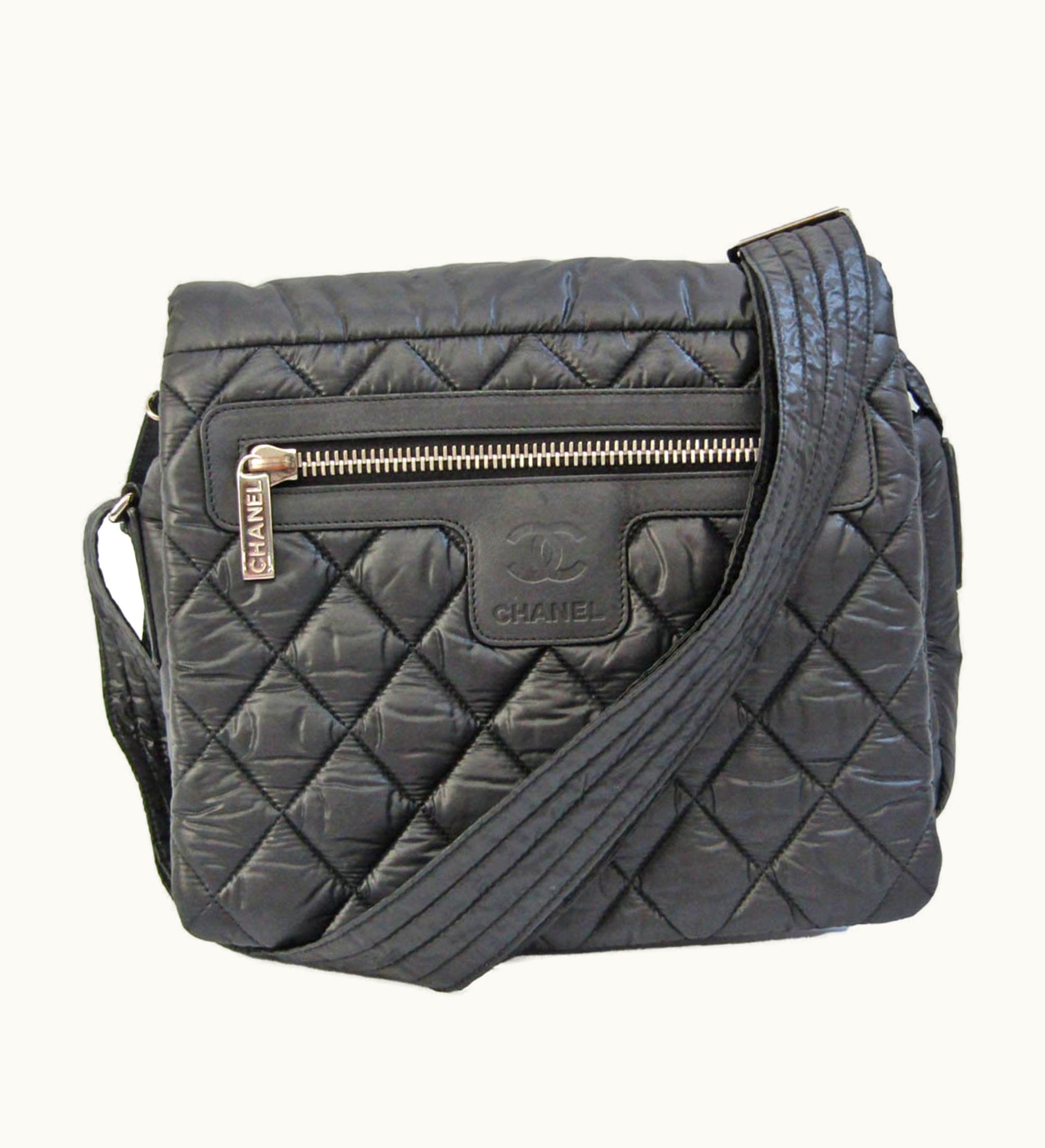 Chanel Chanel Coco Cocoon Women's Nylon Shoulder Bag Black