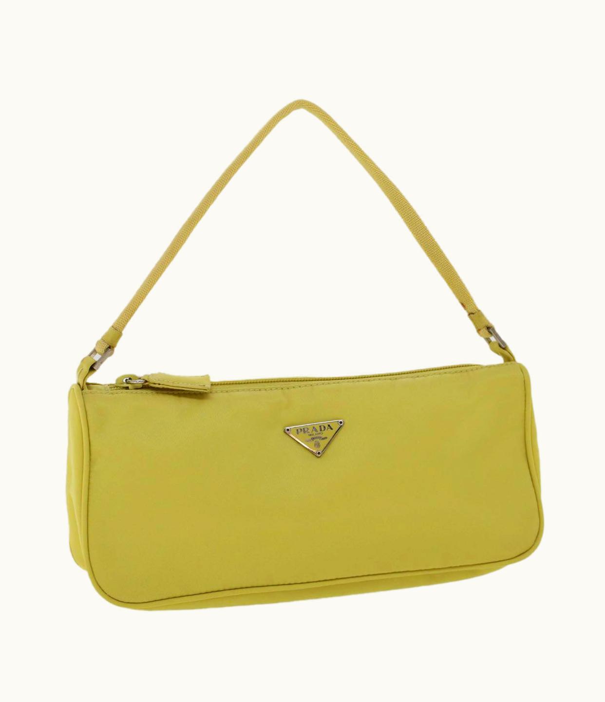 Prada Prada Accessory Pouch Nylon Light Yellow